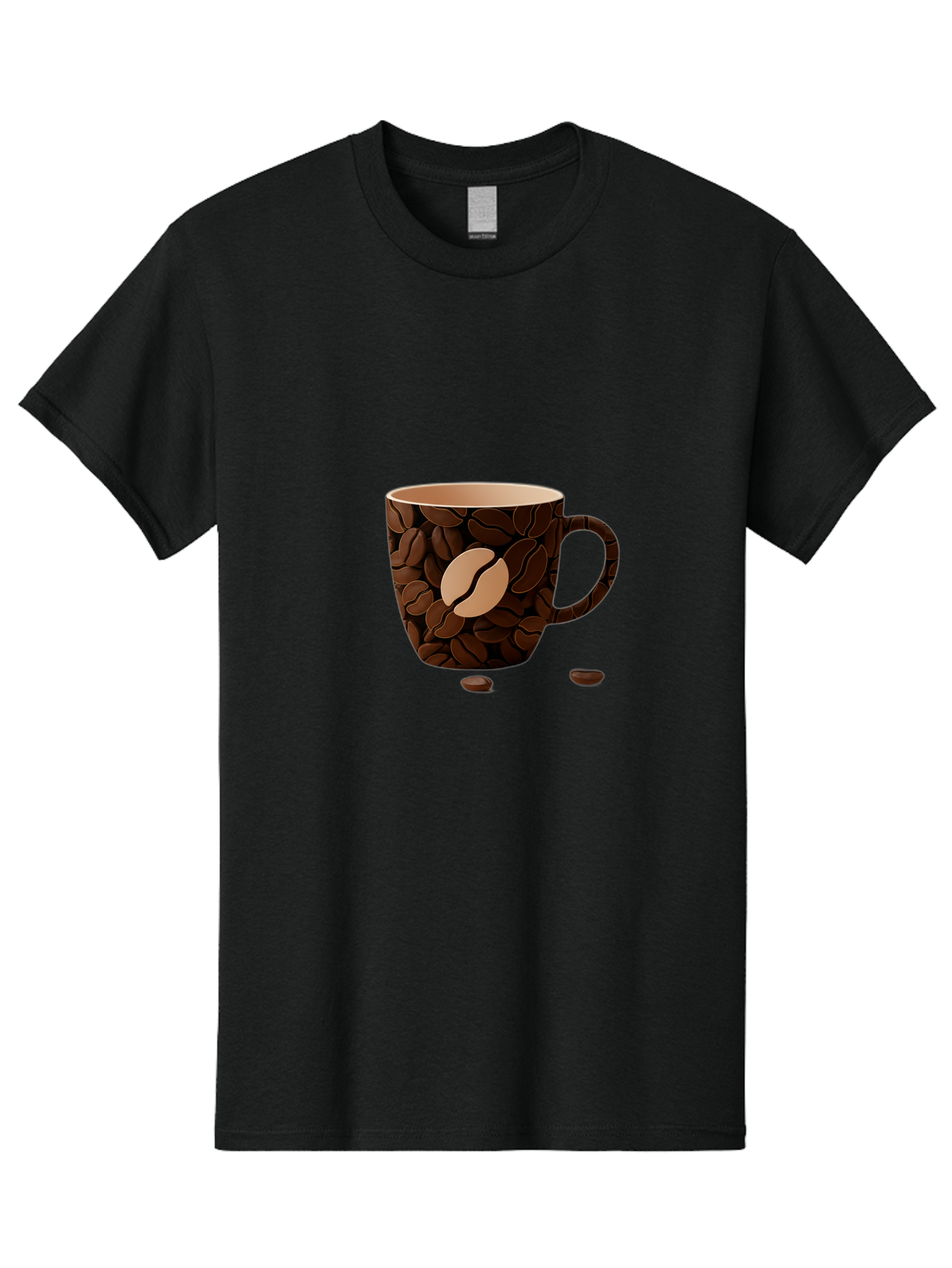 Coffee-Mug-1 Men'S Graphic Tee, 100% Cotton, Comfortable Casual Summer Wear, Machine Washable, Coffee Mug, Coffee Beans, Coffee Lover, Morning Coffee, Caffeine, Brew, Coffee Break, Coffee Cup, Bean Design Baa375
