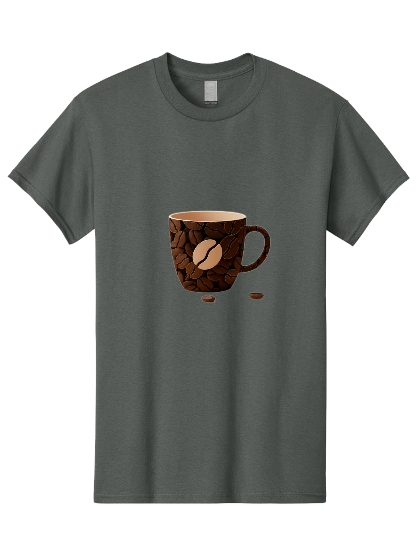 Coffee-Mug-1 Men'S Graphic Tee, 100% Cotton, Comfortable Casual Summer Wear, Machine Washable, Coffee Mug, Coffee Beans, Coffee Lover, Morning Coffee, Caffeine, Brew, Coffee Break, Coffee Cup, Bean Design Baa375