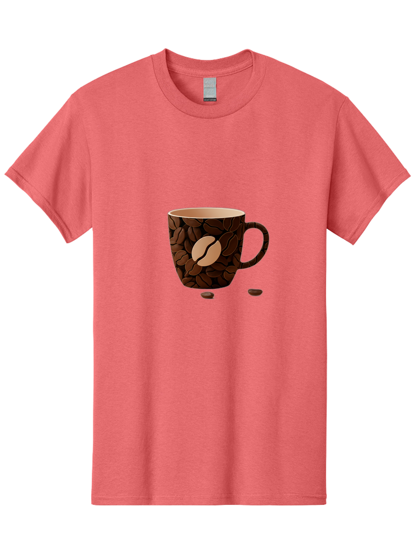 Coffee-Mug-1 Men'S Graphic Tee, 100% Cotton, Comfortable Casual Summer Wear, Machine Washable, Coffee Mug, Coffee Beans, Coffee Lover, Morning Coffee, Caffeine, Brew, Coffee Break, Coffee Cup, Bean Design Baa375