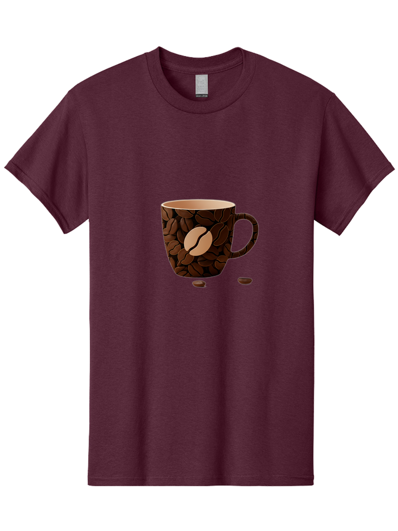 Coffee-Mug-1 Men'S Graphic Tee, 100% Cotton, Comfortable Casual Summer Wear, Machine Washable, Coffee Mug, Coffee Beans, Coffee Lover, Morning Coffee, Caffeine, Brew, Coffee Break, Coffee Cup, Bean Design Baa375