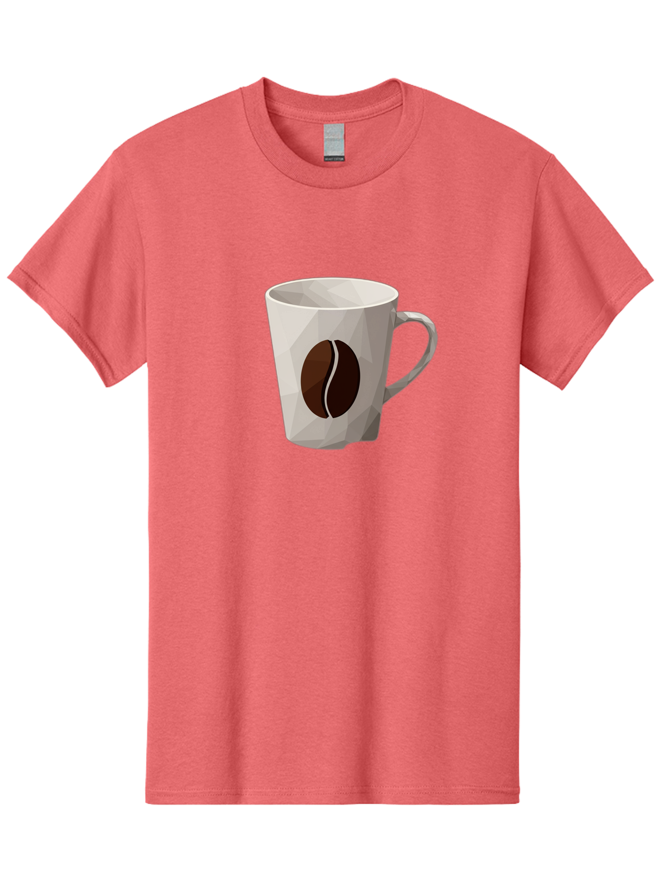 Coffee-Mug-3 Men'S Graphic Tee, 100% Cotton, Comfortable Casual Summer Wear, Machine Washable, Coffee Mug, Coffee Bean Design, White Ceramic, Modern Art, Coffee Lover, Morning Routine, Coffee Break, Daily Grind, Coffee Culture, Caffeine Fix Baa377