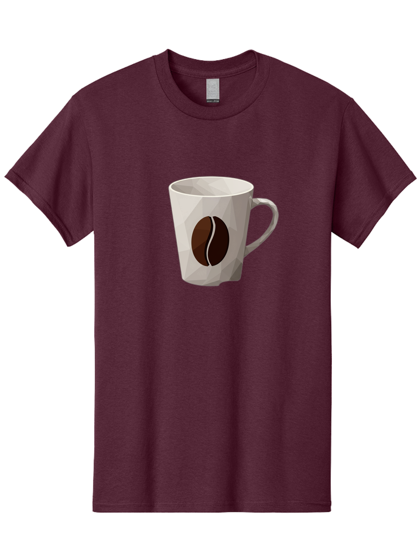 Coffee-Mug-3 Men'S Graphic Tee, 100% Cotton, Comfortable Casual Summer Wear, Machine Washable, Coffee Mug, Coffee Bean Design, White Ceramic, Modern Art, Coffee Lover, Morning Routine, Coffee Break, Daily Grind, Coffee Culture, Caffeine Fix Baa377