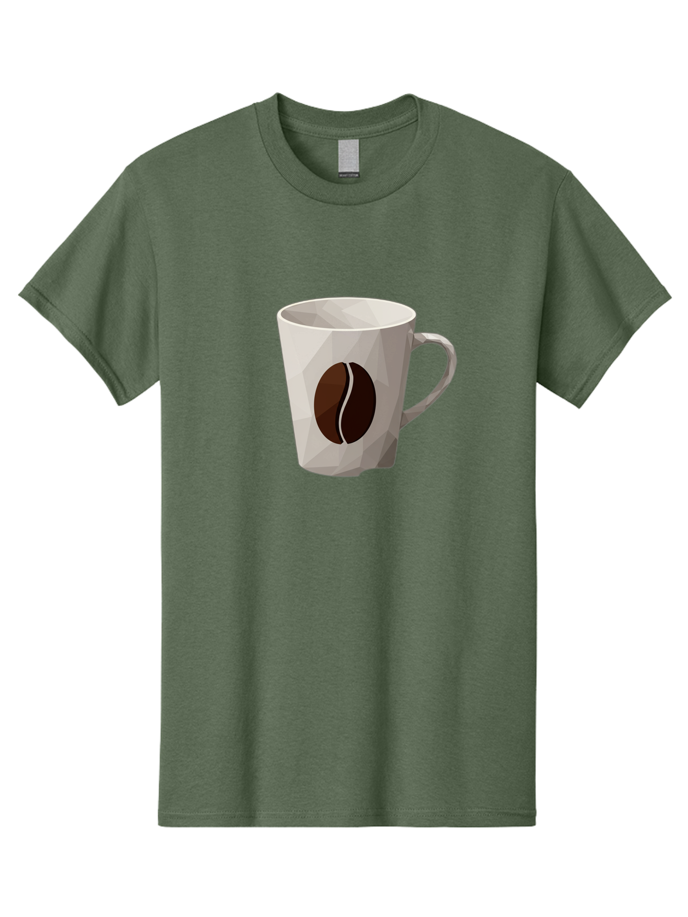 Coffee-Mug-3 Men'S Graphic Tee, 100% Cotton, Comfortable Casual Summer Wear, Machine Washable, Coffee Mug, Coffee Bean Design, White Ceramic, Modern Art, Coffee Lover, Morning Routine, Coffee Break, Daily Grind, Coffee Culture, Caffeine Fix Baa377