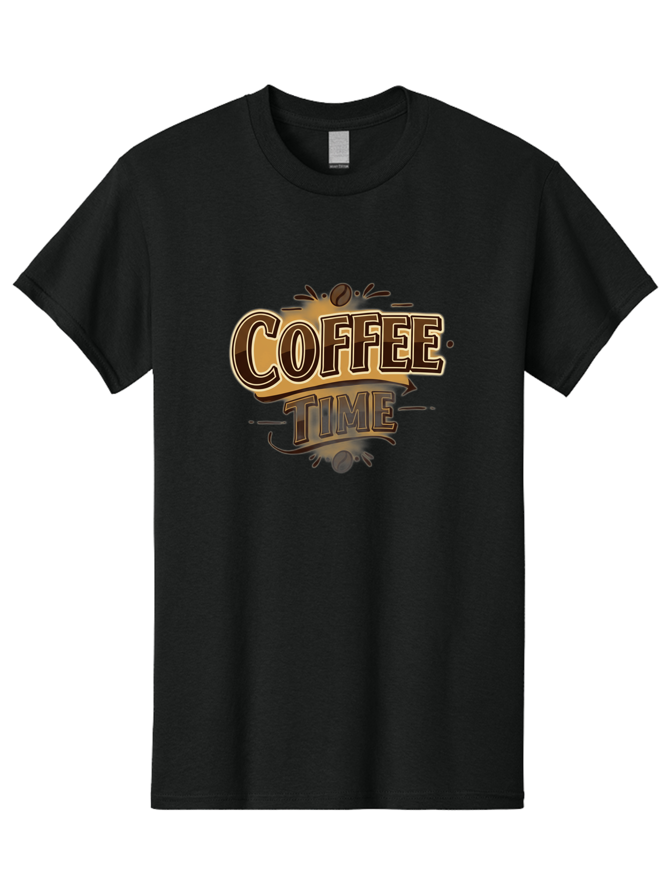 Coffee-Time Men'S Graphic Tee, 100% Cotton, Comfortable Casual Summer Wear, Machine Washable, Coffee Time, Coffee Beans, Coffee Break, Morning Coffee, Coffee Lover, Coffee Culture, Caffeine Boost, Daily Grind Baa380
