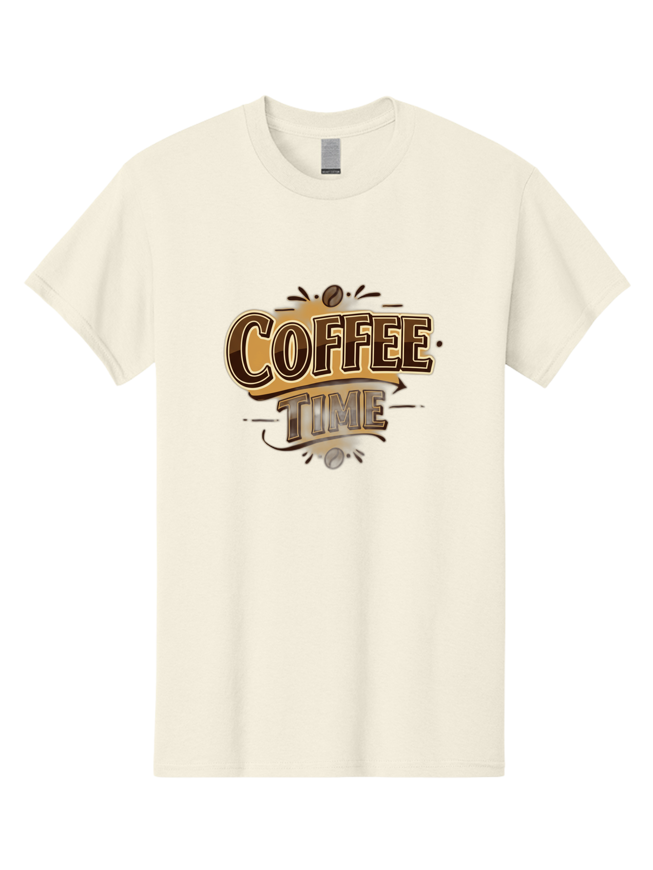 Coffee-Time Men'S Graphic Tee, 100% Cotton, Comfortable Casual Summer Wear, Machine Washable, Coffee Time, Coffee Beans, Coffee Break, Morning Coffee, Coffee Lover, Coffee Culture, Caffeine Boost, Daily Grind Baa380