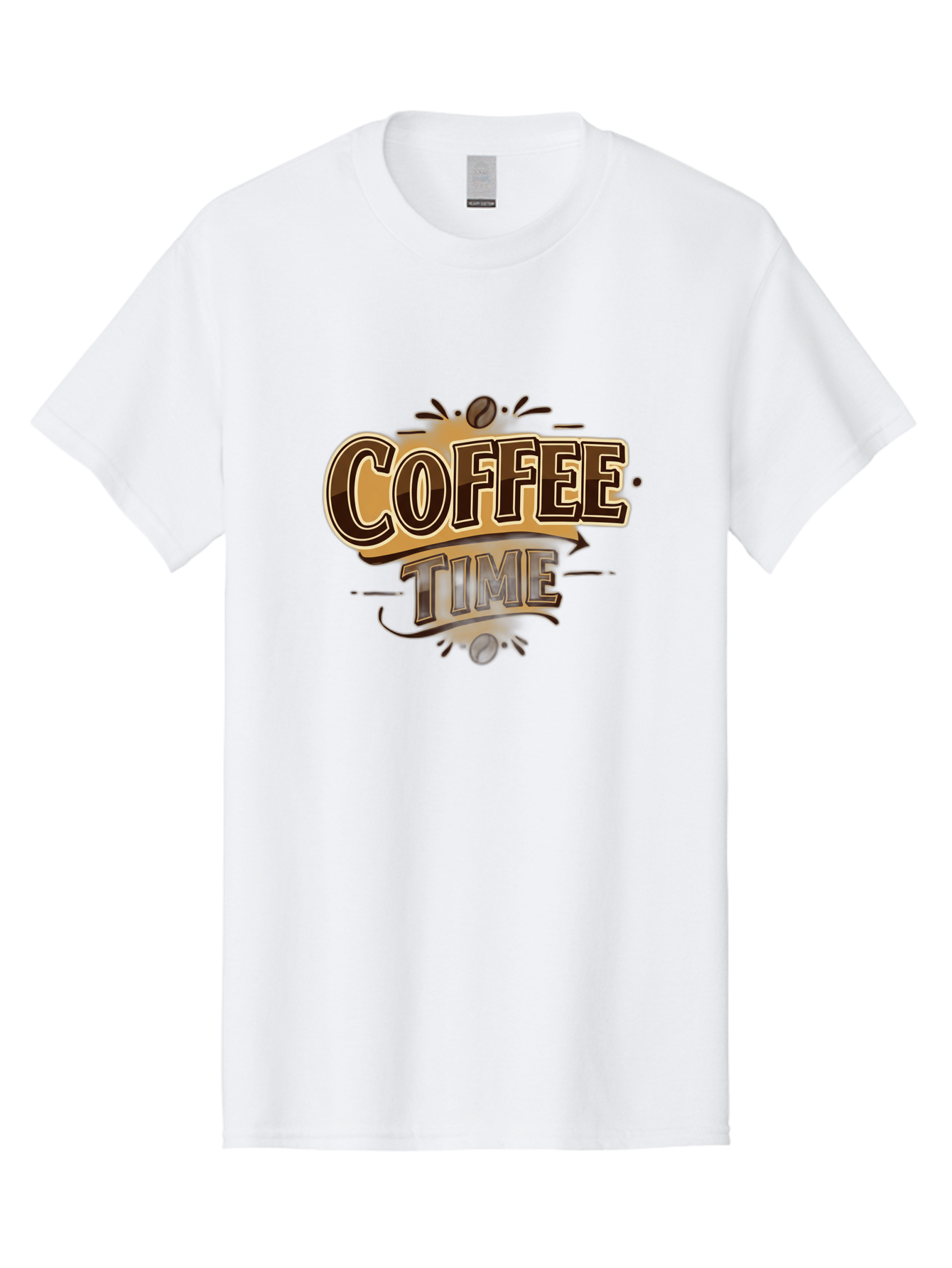 Coffee-Time Men'S Graphic Tee, 100% Cotton, Comfortable Casual Summer Wear, Machine Washable, Coffee Time, Coffee Beans, Coffee Break, Morning Coffee, Coffee Lover, Coffee Culture, Caffeine Boost, Daily Grind Baa380