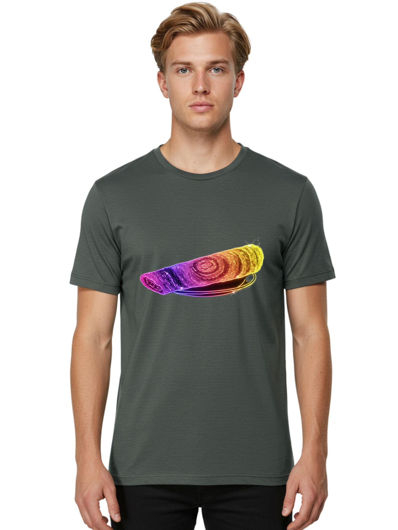 Colorful-Dosa Men'S Graphic Tee, 100% Cotton, Comfortable Casual Summer Wear, Machine Washable, Microscopic Animal, Tiny Creature, Eight Legs, Water Bear, Colorful, Vibrant, Scientific Illustration, Detailed Structure, Unique Texture Baa387