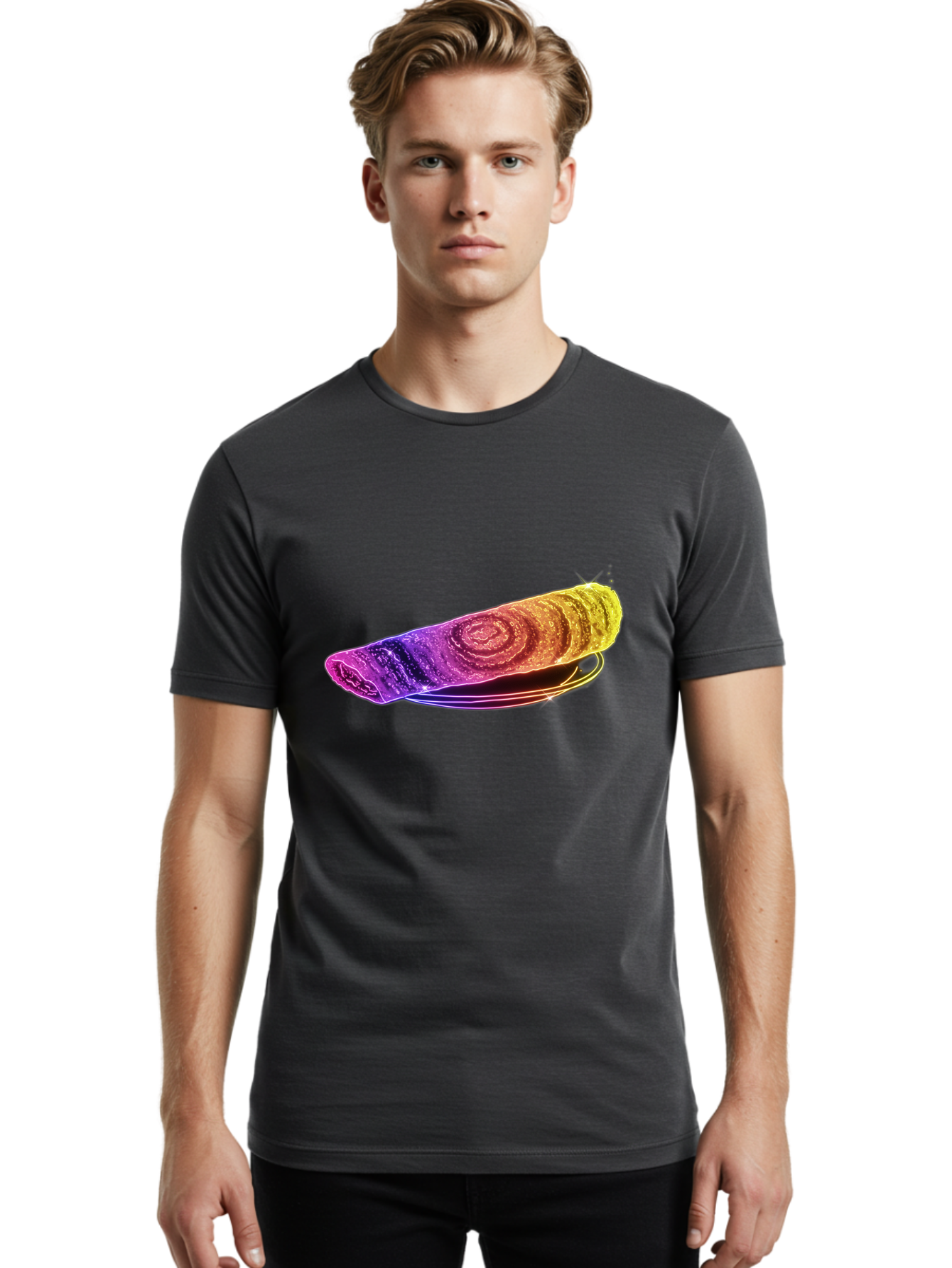 Colorful-Dosa Men'S Graphic Tee, 100% Cotton, Comfortable Casual Summer Wear, Machine Washable, Microscopic Animal, Tiny Creature, Eight Legs, Water Bear, Colorful, Vibrant, Scientific Illustration, Detailed Structure, Unique Texture Baa387