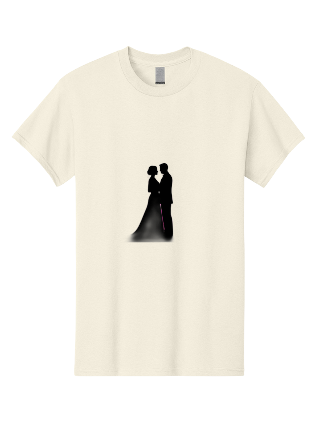 Couple-Silhouette Men'S Graphic Tee, 100% Cotton, Comfortable Casual Summer Wear, Machine Washable, Couple Kissing, Romantic Love, Wedding Couple, Silhouette, Tender Moment, Intimate Kiss, Love Birds Baa408