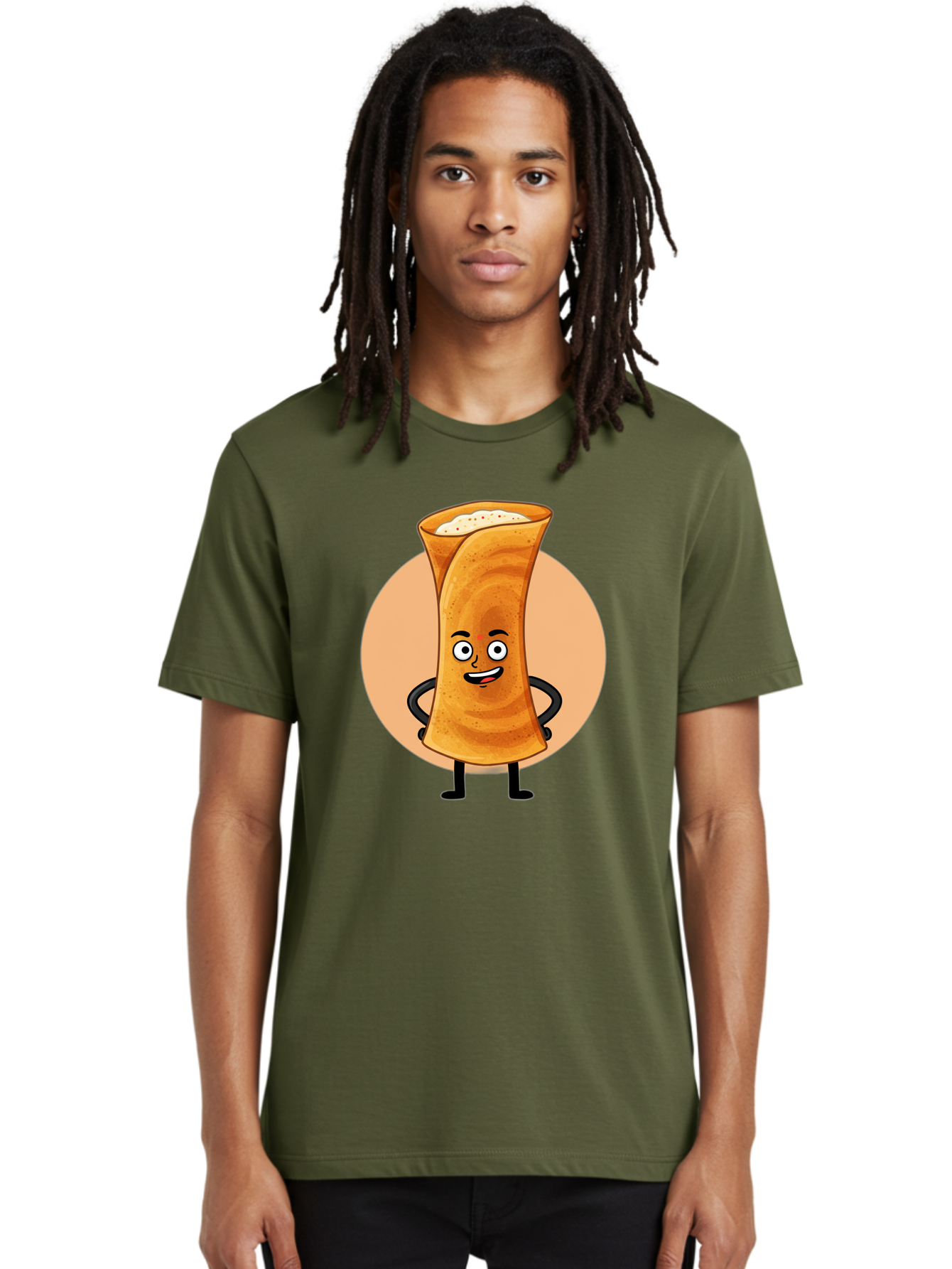 Dabba-Chai Men'S Graphic Tee, 100% Cotton, Comfortable Casual Summer Wear, Machine Washable, Cartoon Cup Of Tea, Dabba Chai, Indian Tea Culture, Anthropomorphic Beverage, Fun Illustration, Masala Chai, Tea Lover, Cute Character Baa437