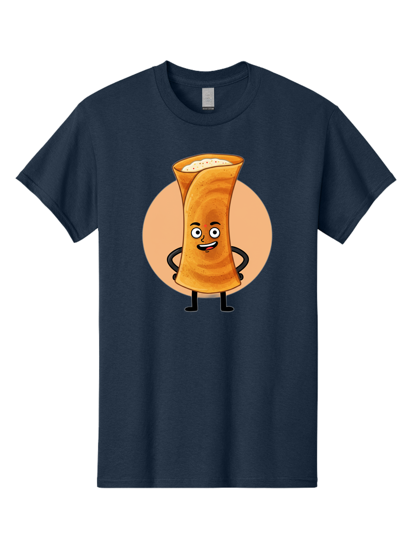 Dabba-Chai Men'S Graphic Tee, 100% Cotton, Comfortable Casual Summer Wear, Machine Washable, Cartoon Cup Of Tea, Dabba Chai, Indian Tea Culture, Anthropomorphic Beverage, Fun Illustration, Masala Chai, Tea Lover, Cute Character Baa437