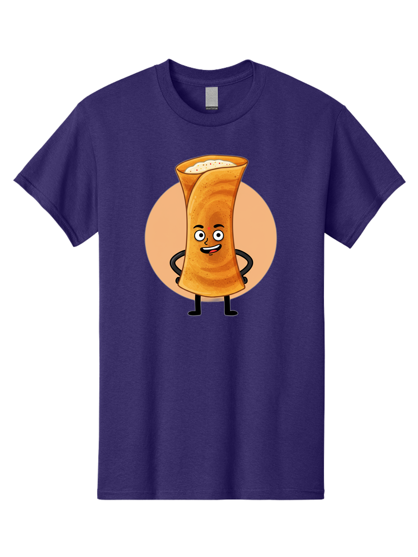 Dabba-Chai Men'S Graphic Tee, 100% Cotton, Comfortable Casual Summer Wear, Machine Washable, Cartoon Cup Of Tea, Dabba Chai, Indian Tea Culture, Anthropomorphic Beverage, Fun Illustration, Masala Chai, Tea Lover, Cute Character Baa437