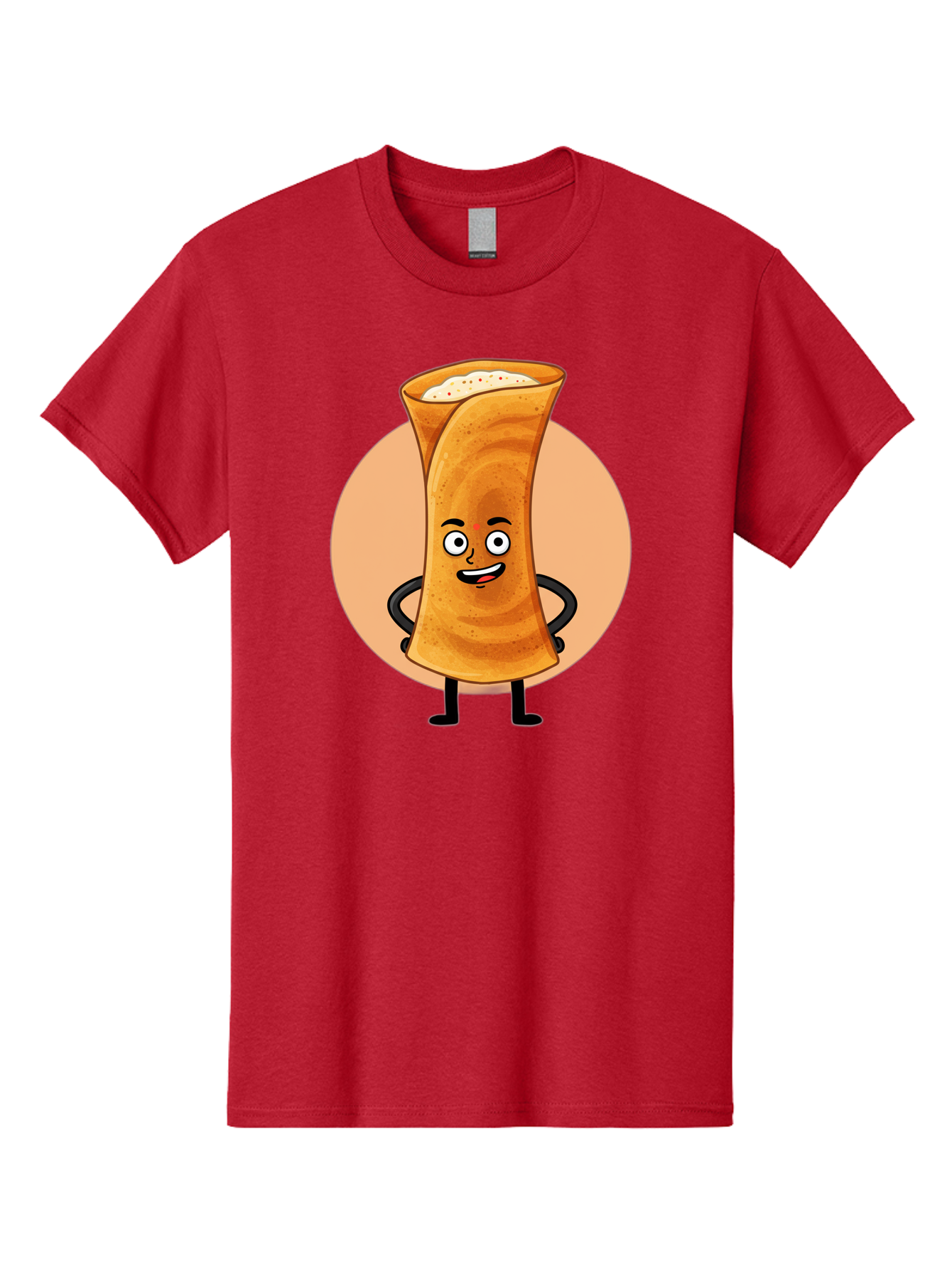 Dabba-Chai Men'S Graphic Tee, 100% Cotton, Comfortable Casual Summer Wear, Machine Washable, Cartoon Cup Of Tea, Dabba Chai, Indian Tea Culture, Anthropomorphic Beverage, Fun Illustration, Masala Chai, Tea Lover, Cute Character Baa437