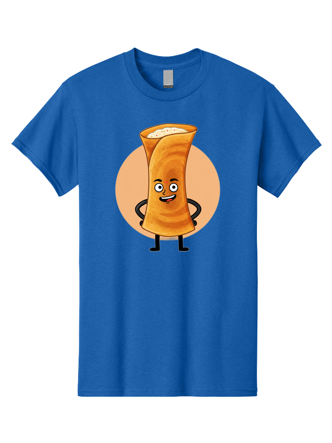 Dabba-Chai Men'S Graphic Tee, 100% Cotton, Comfortable Casual Summer Wear, Machine Washable, Cartoon Cup Of Tea, Dabba Chai, Indian Tea Culture, Anthropomorphic Beverage, Fun Illustration, Masala Chai, Tea Lover, Cute Character Baa437