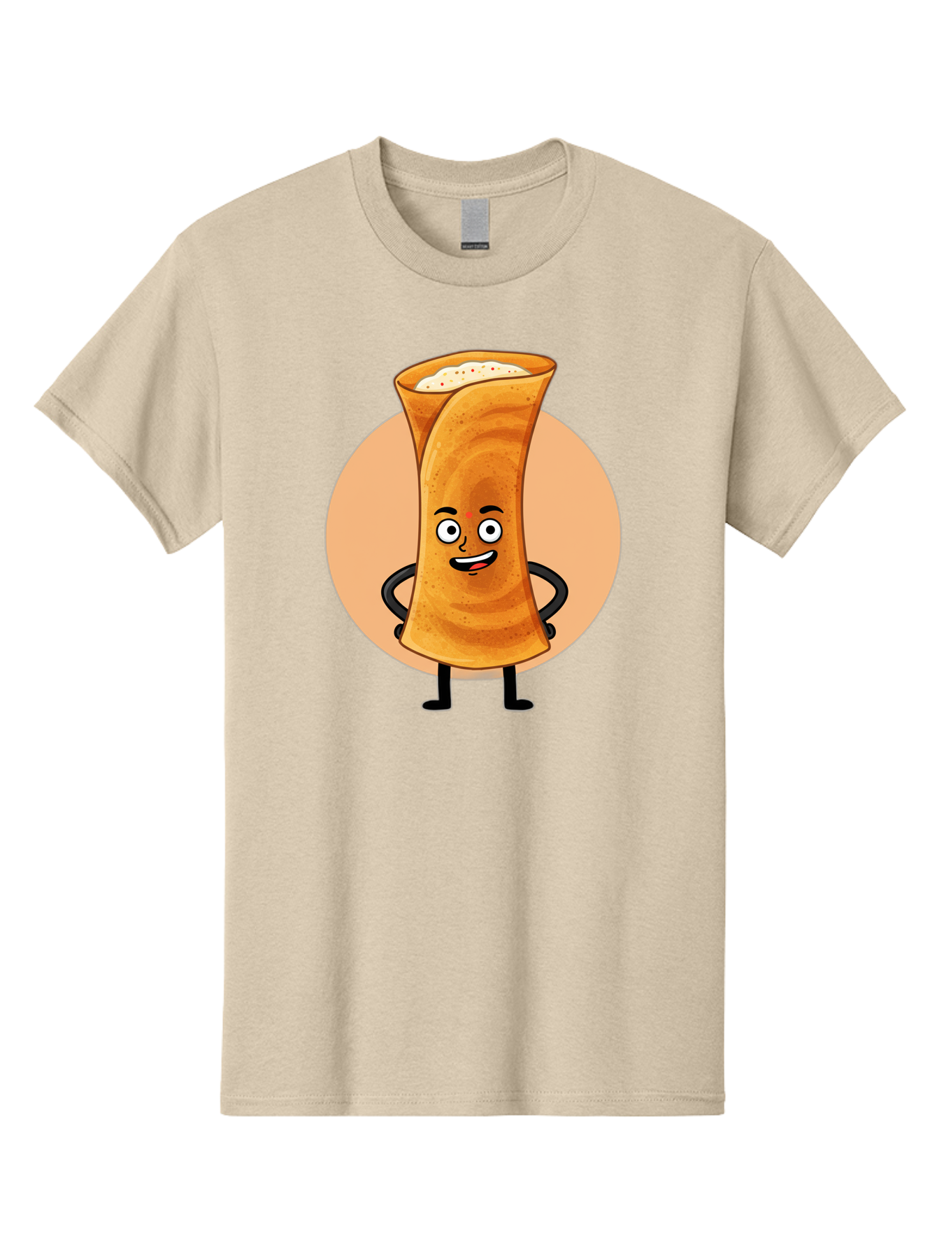 Dabba-Chai Men'S Graphic Tee, 100% Cotton, Comfortable Casual Summer Wear, Machine Washable, Cartoon Cup Of Tea, Dabba Chai, Indian Tea Culture, Anthropomorphic Beverage, Fun Illustration, Masala Chai, Tea Lover, Cute Character Baa437
