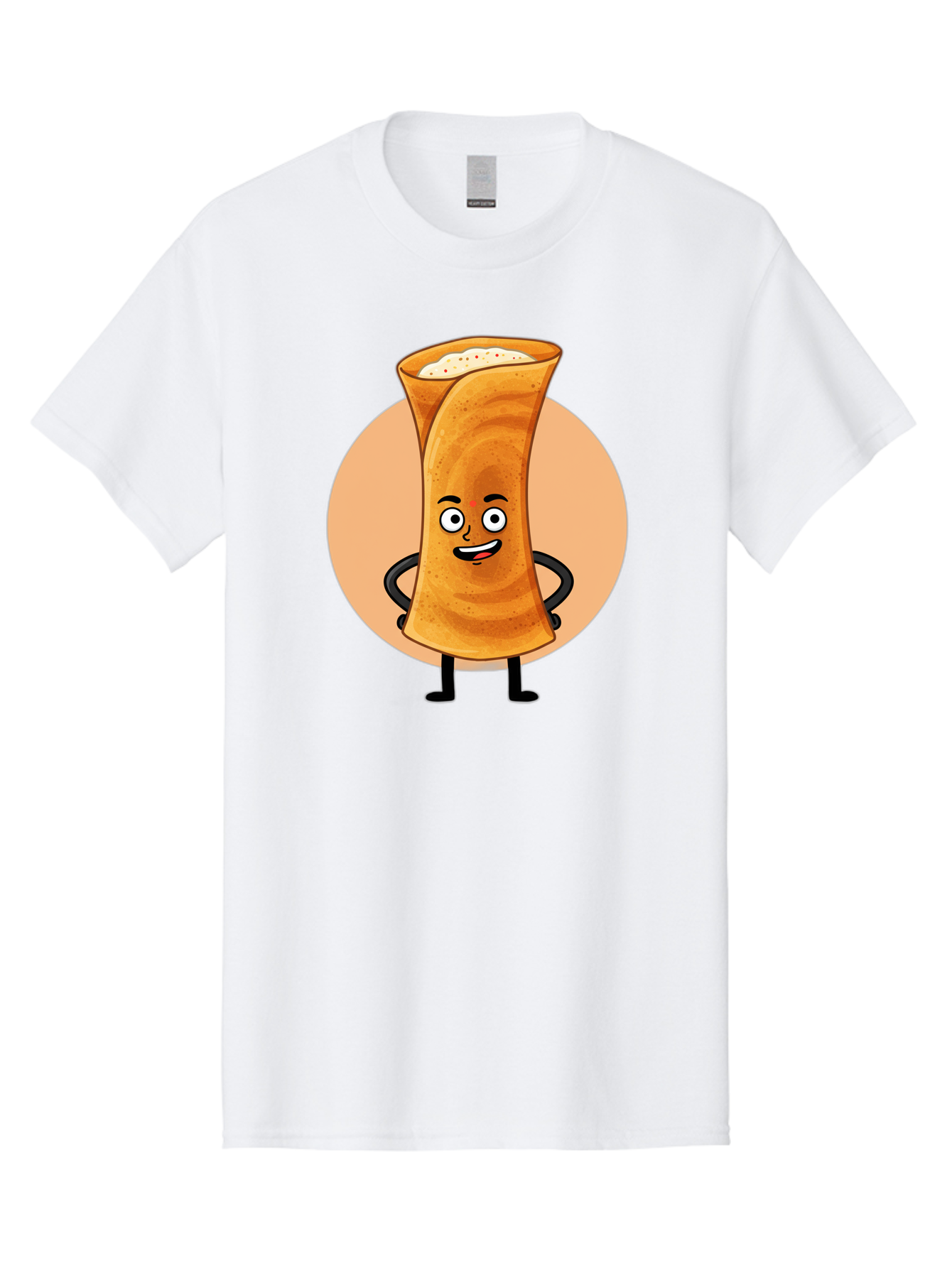 Dabba-Chai Men'S Graphic Tee, 100% Cotton, Comfortable Casual Summer Wear, Machine Washable, Cartoon Cup Of Tea, Dabba Chai, Indian Tea Culture, Anthropomorphic Beverage, Fun Illustration, Masala Chai, Tea Lover, Cute Character Baa437