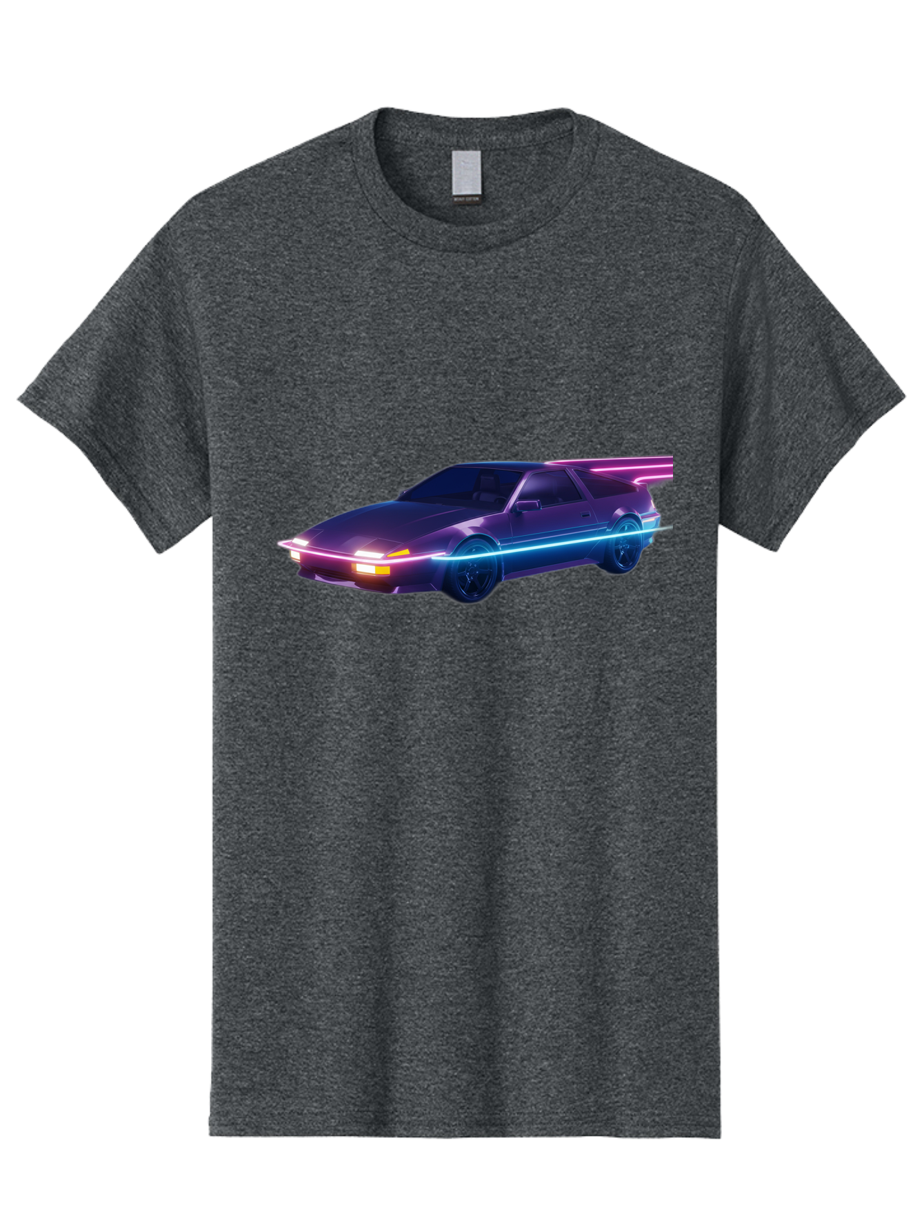 Datsun-280Z Men'S Graphic Tee, 100% Cotton, Comfortable Casual Summer Wear, Machine Washable, Sports Car, Neon Lights, Futuristic Design, Sleek Vehicle, High-Tech Car, Synthwave Aesthetic, Retro-Futurism, Glowing Accents, Modern Style Baa441