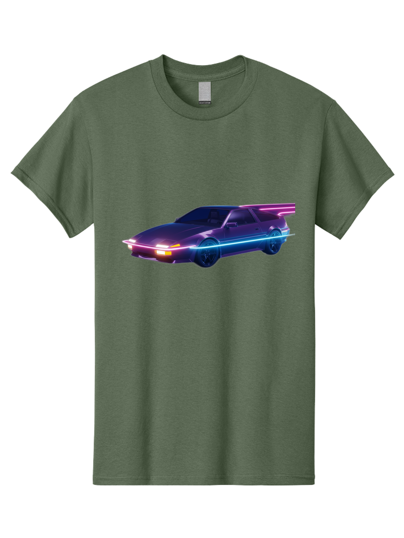 Datsun-280Z Men'S Graphic Tee, 100% Cotton, Comfortable Casual Summer Wear, Machine Washable, Sports Car, Neon Lights, Futuristic Design, Sleek Vehicle, High-Tech Car, Synthwave Aesthetic, Retro-Futurism, Glowing Accents, Modern Style Baa441