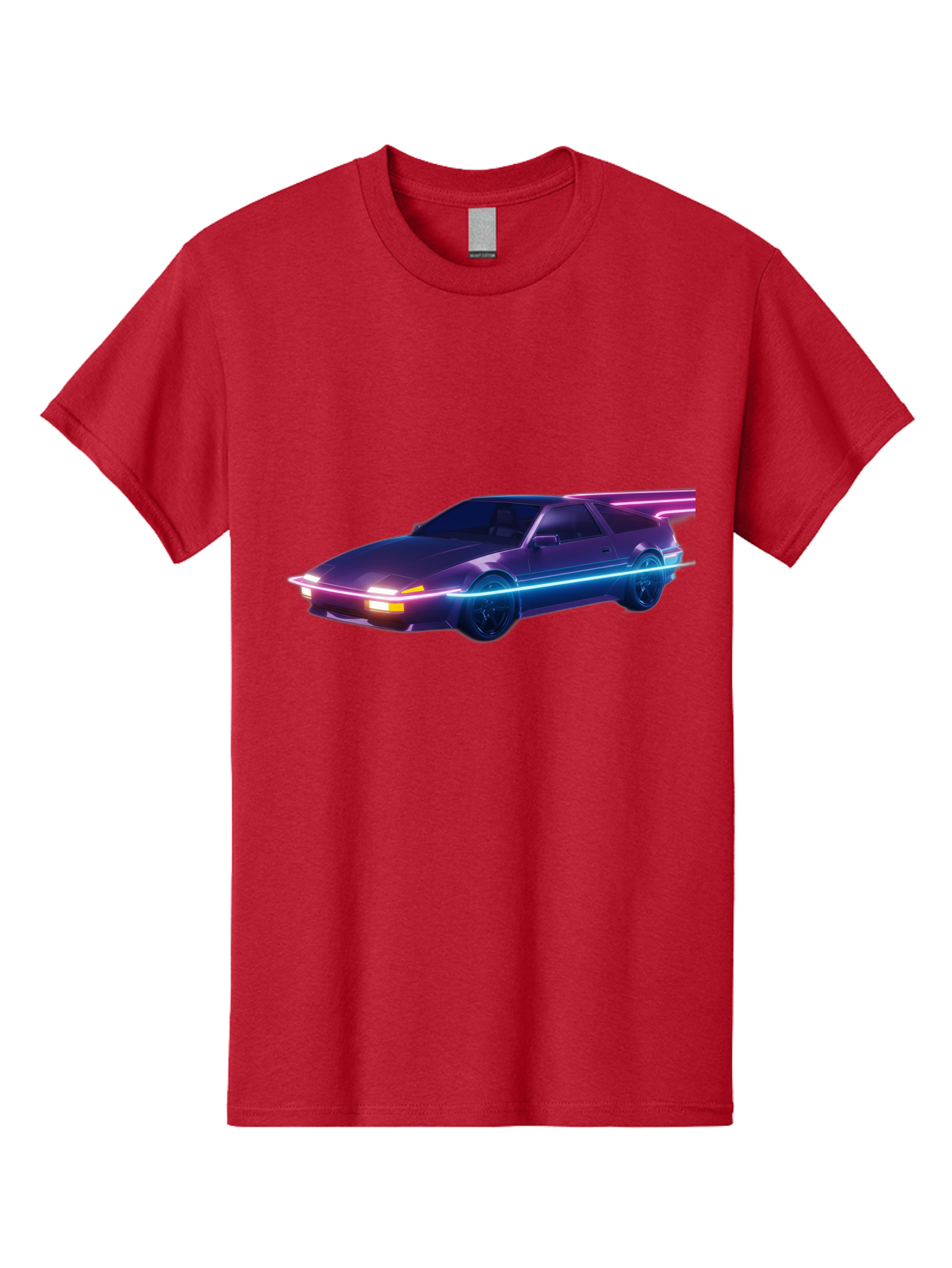 Datsun-280Z Men'S Graphic Tee, 100% Cotton, Comfortable Casual Summer Wear, Machine Washable, Sports Car, Neon Lights, Futuristic Design, Sleek Vehicle, High-Tech Car, Synthwave Aesthetic, Retro-Futurism, Glowing Accents, Modern Style Baa441