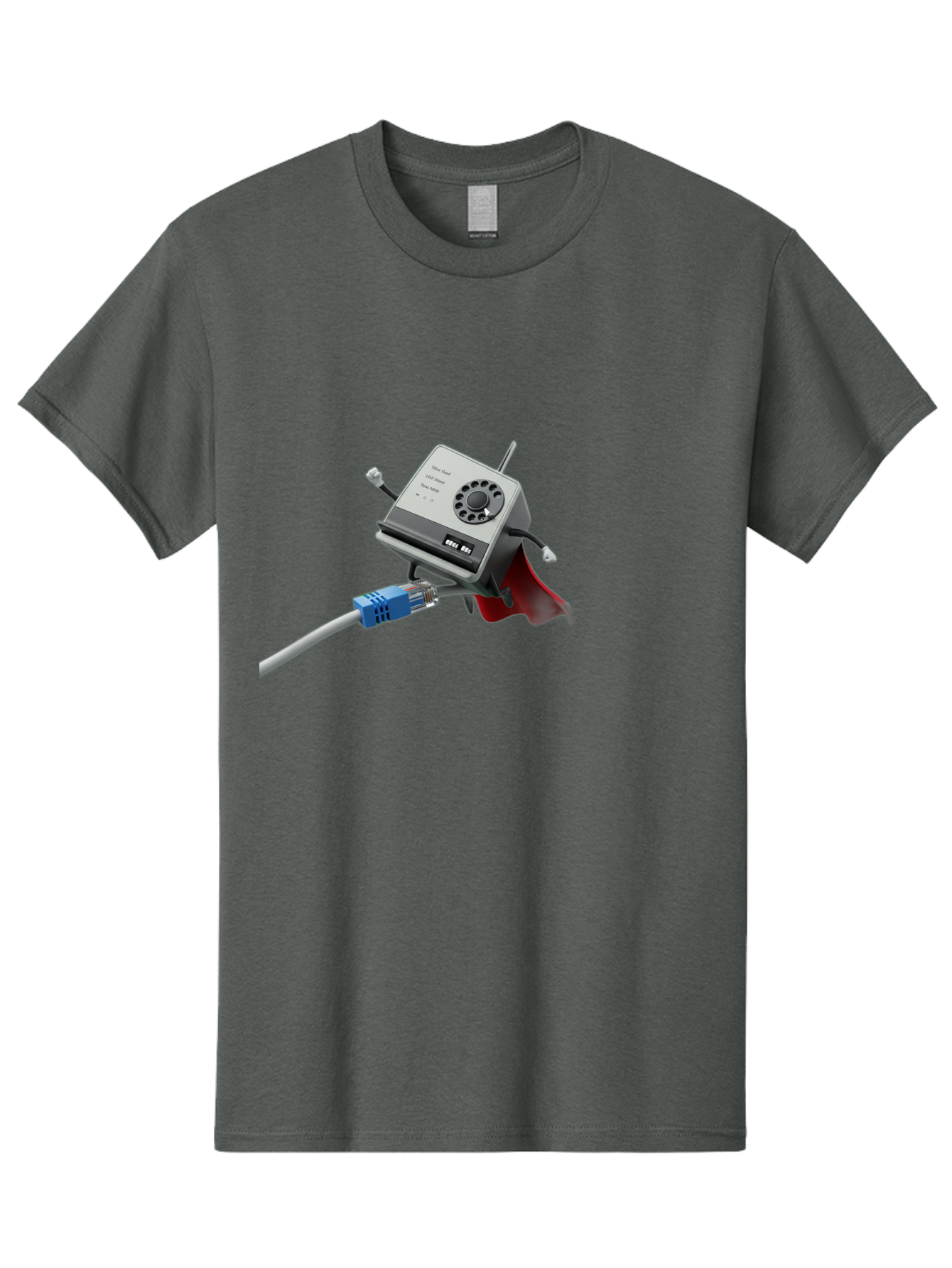 Dial-Up-Modem Men'S Graphic Tee, 100% Cotton, Comfortable Casual Summer Wear, Machine Washable, 56K V.90/V.34 Fax/Data/Voice Modem, Vintage Computer Hardware, Retro Technology, Dial-Up Internet, Nostalgic Tech, Antique Electronics, Baa447