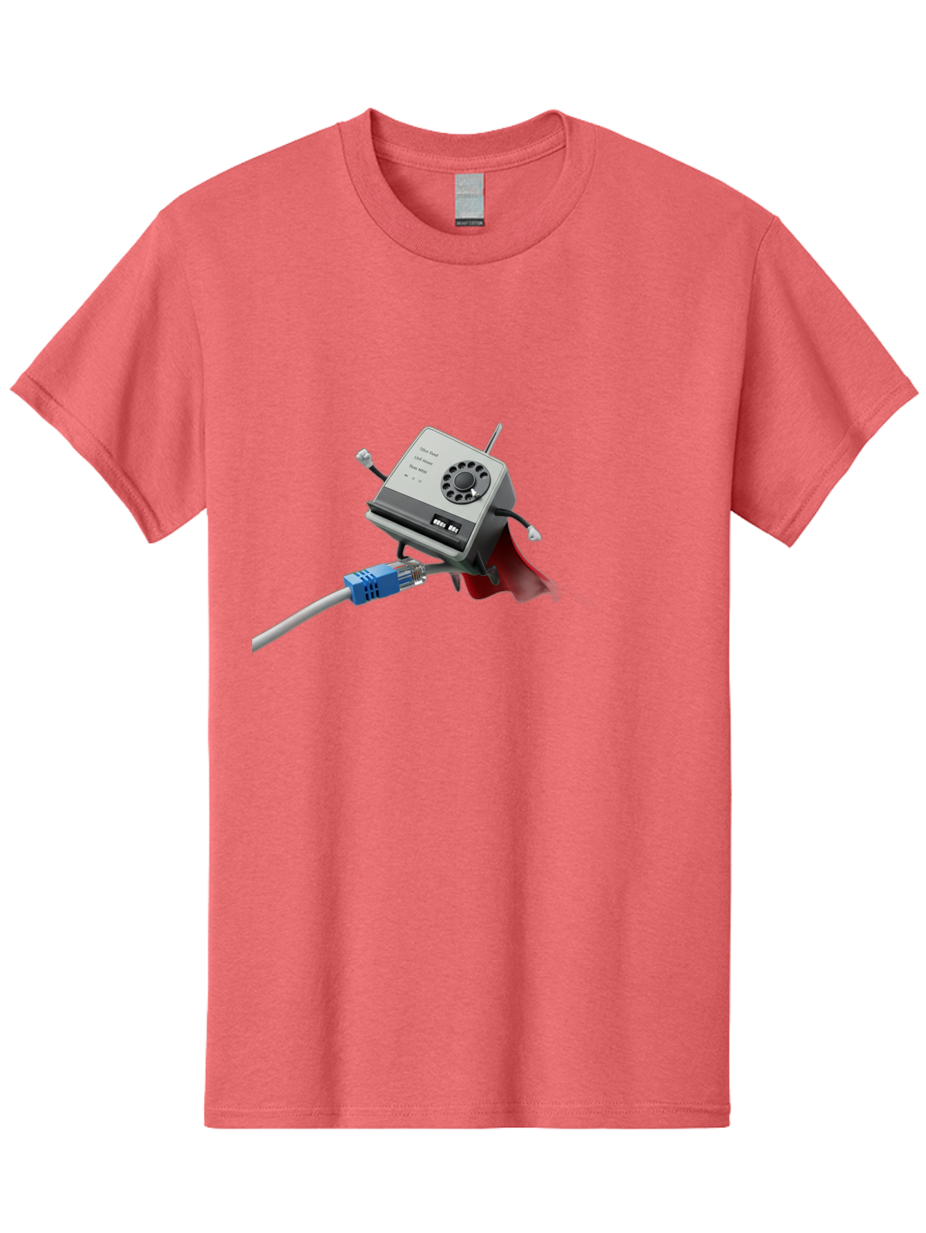 Dial-Up-Modem Men'S Graphic Tee, 100% Cotton, Comfortable Casual Summer Wear, Machine Washable, 56K V.90/V.34 Fax/Data/Voice Modem, Vintage Computer Hardware, Retro Technology, Dial-Up Internet, Nostalgic Tech, Antique Electronics, Baa447