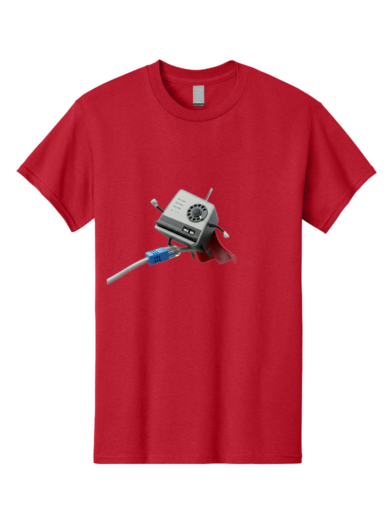 Dial-Up-Modem Men'S Graphic Tee, 100% Cotton, Comfortable Casual Summer Wear, Machine Washable, 56K V.90/V.34 Fax/Data/Voice Modem, Vintage Computer Hardware, Retro Technology, Dial-Up Internet, Nostalgic Tech, Antique Electronics, Baa447