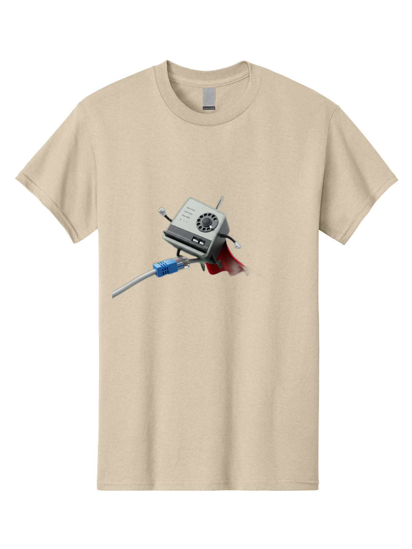 Dial-Up-Modem Men'S Graphic Tee, 100% Cotton, Comfortable Casual Summer Wear, Machine Washable, 56K V.90/V.34 Fax/Data/Voice Modem, Vintage Computer Hardware, Retro Technology, Dial-Up Internet, Nostalgic Tech, Antique Electronics, Baa447