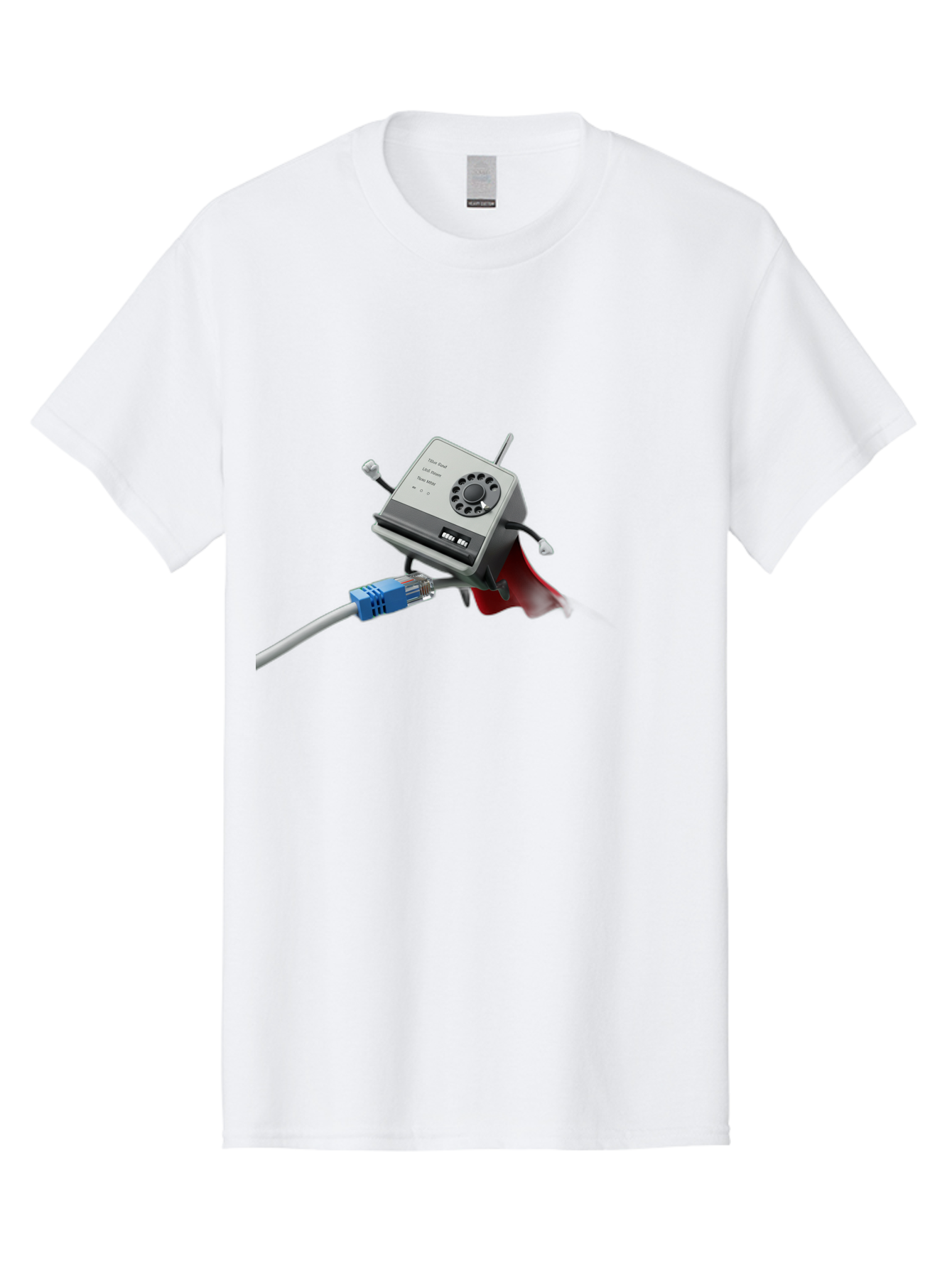 Dial-Up-Modem Men'S Graphic Tee, 100% Cotton, Comfortable Casual Summer Wear, Machine Washable, 56K V.90/V.34 Fax/Data/Voice Modem, Vintage Computer Hardware, Retro Technology, Dial-Up Internet, Nostalgic Tech, Antique Electronics, Baa447