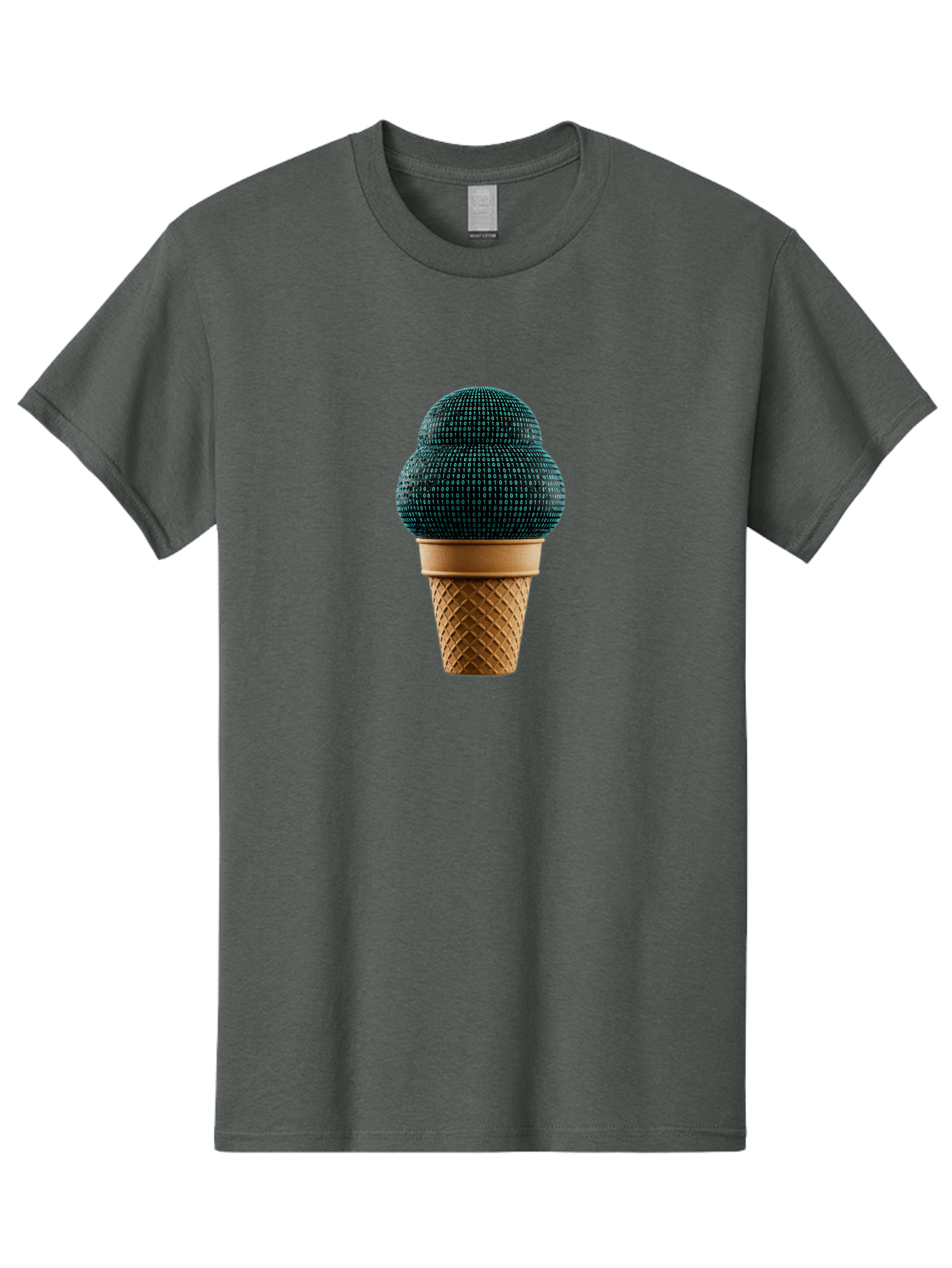 Disco-Ball-Ice-Cream Men'S Graphic Tee, 100% Cotton, Comfortable Casual Summer Wear, Machine Washable, Disco Ball Ice Cream, Luxury Ice Cream, Glamorous Dessert, Unique Ice Cream, Ice Cream Cone, Waffle Cone, Disco-Themed Treat, Baa451