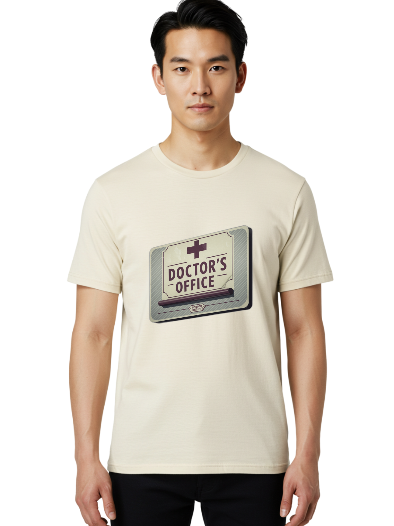 Doctor-S-Office-3 Men'S Graphic Tee, 100% Cotton, Comfortable Casual Summer Wear, Machine Washable, Doctor'S Office Sign, Medical Symbol, Medical Cross, Vintage Sign, Retro Style, Medical Signage, Healthcare Icon, Doctor'S Office, Tatort Deko Baa478