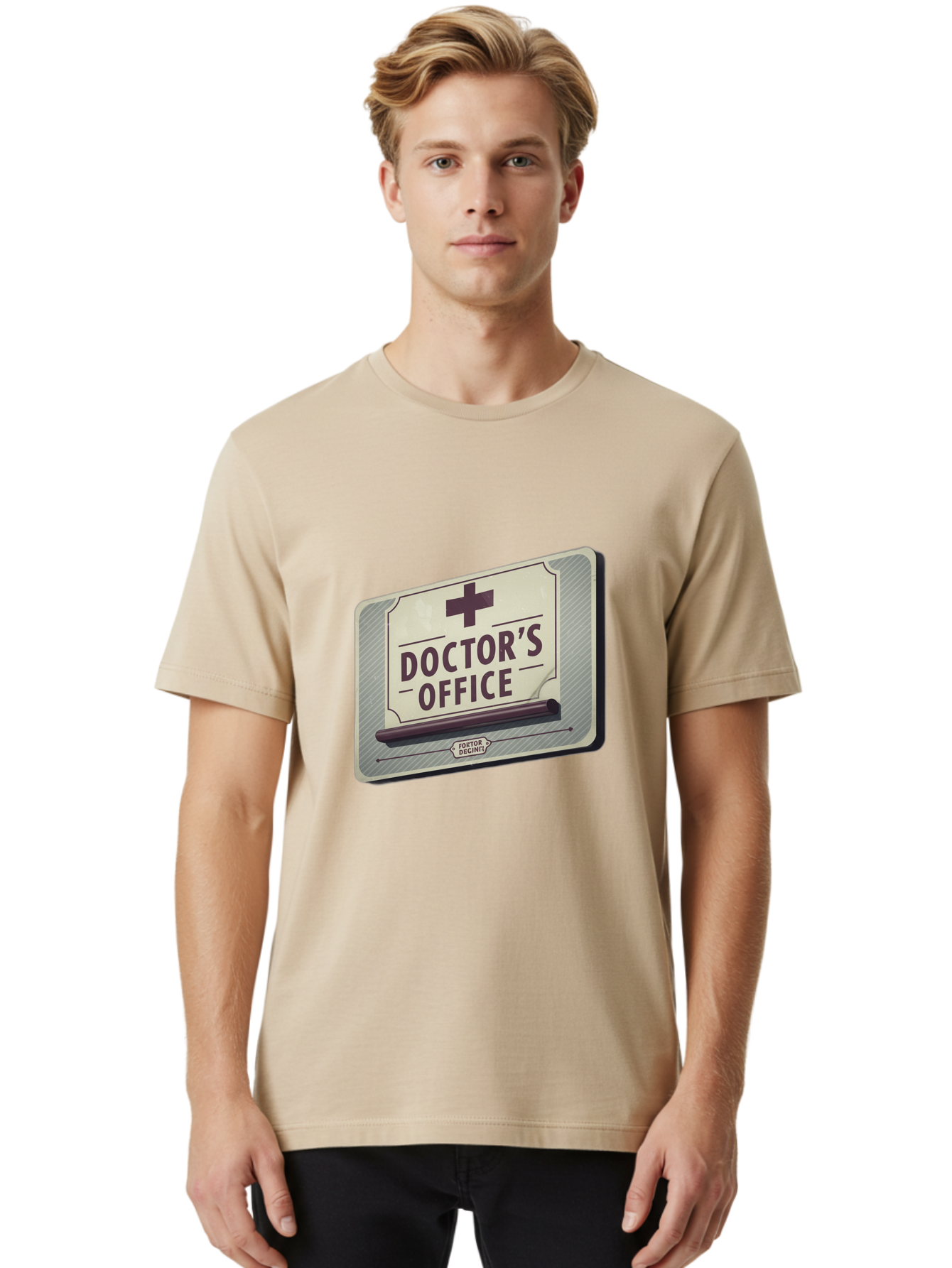Doctor-S-Office-3 Men'S Graphic Tee, 100% Cotton, Comfortable Casual Summer Wear, Machine Washable, Doctor'S Office Sign, Medical Symbol, Medical Cross, Vintage Sign, Retro Style, Medical Signage, Healthcare Icon, Doctor'S Office, Tatort Deko Baa478