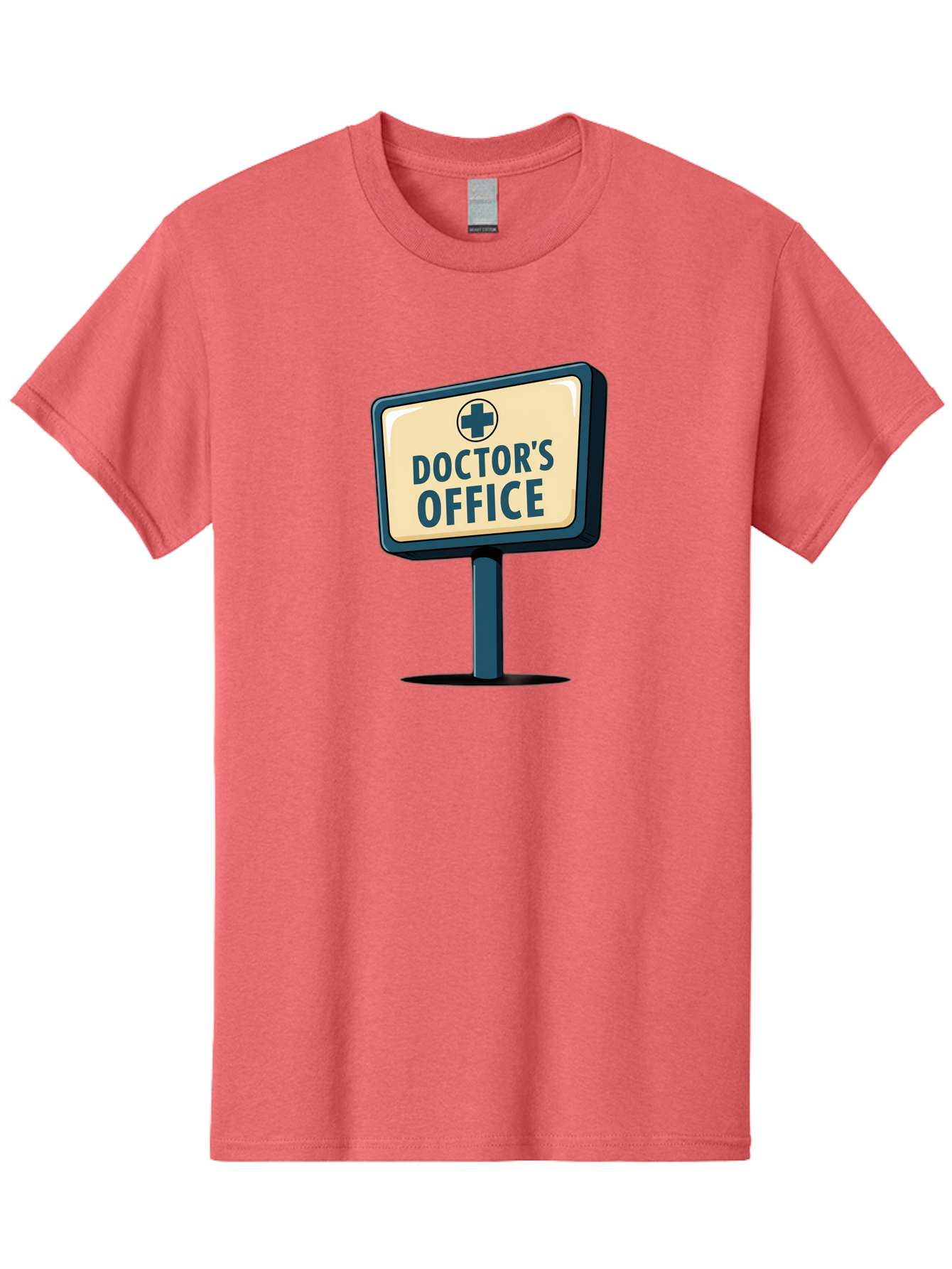 Doctor-S-Office-5 Men'S Graphic Tee, 100% Cotton, Comfortable Casual Summer Wear, Machine Washable, Doctor'S Office Sign, Medical Cross Symbol, Healthcare Facility, Medical Services, Doctor'S Office, Healthcare Provider Baa480