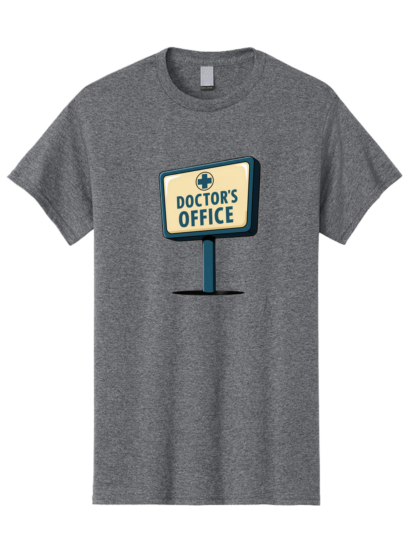 Doctor-S-Office-5 Men'S Graphic Tee, 100% Cotton, Comfortable Casual Summer Wear, Machine Washable, Doctor'S Office Sign, Medical Cross Symbol, Healthcare Facility, Medical Services, Doctor'S Office, Healthcare Provider Baa480