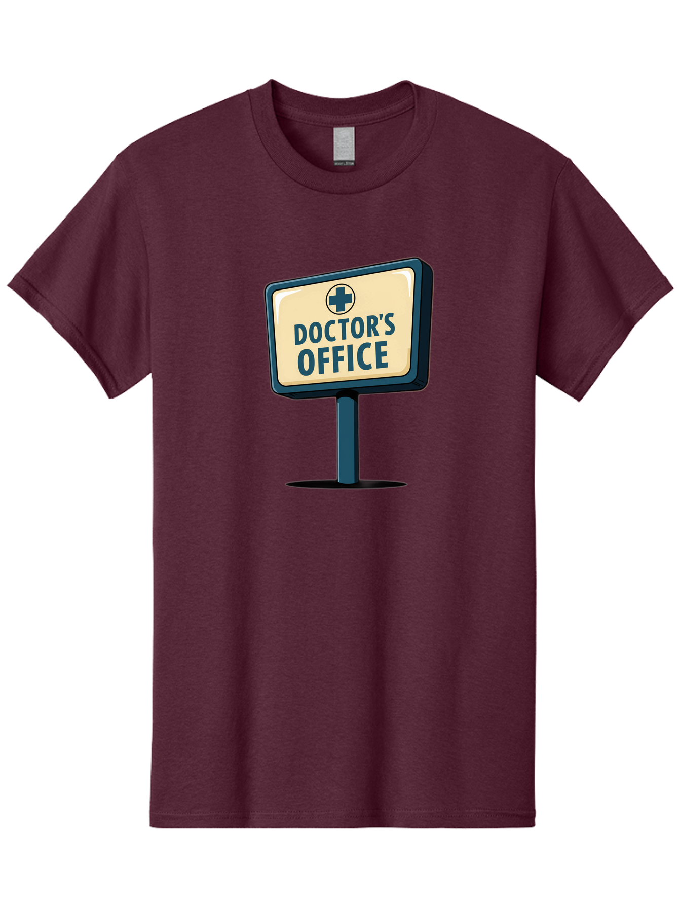 Doctor-S-Office-5 Men'S Graphic Tee, 100% Cotton, Comfortable Casual Summer Wear, Machine Washable, Doctor'S Office Sign, Medical Cross Symbol, Healthcare Facility, Medical Services, Doctor'S Office, Healthcare Provider Baa480
