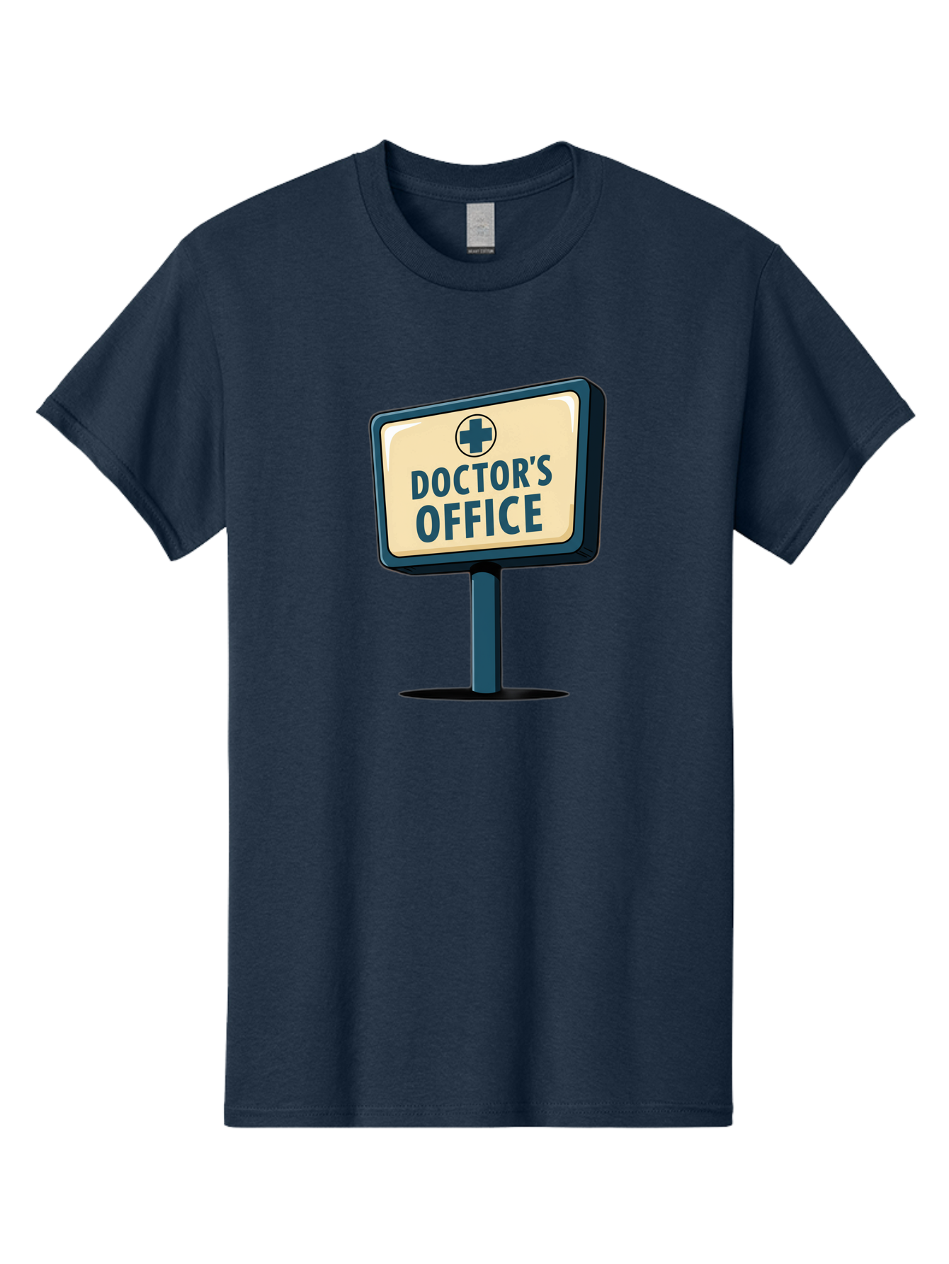 Doctor-S-Office-5 Men'S Graphic Tee, 100% Cotton, Comfortable Casual Summer Wear, Machine Washable, Doctor'S Office Sign, Medical Cross Symbol, Healthcare Facility, Medical Services, Doctor'S Office, Healthcare Provider Baa480