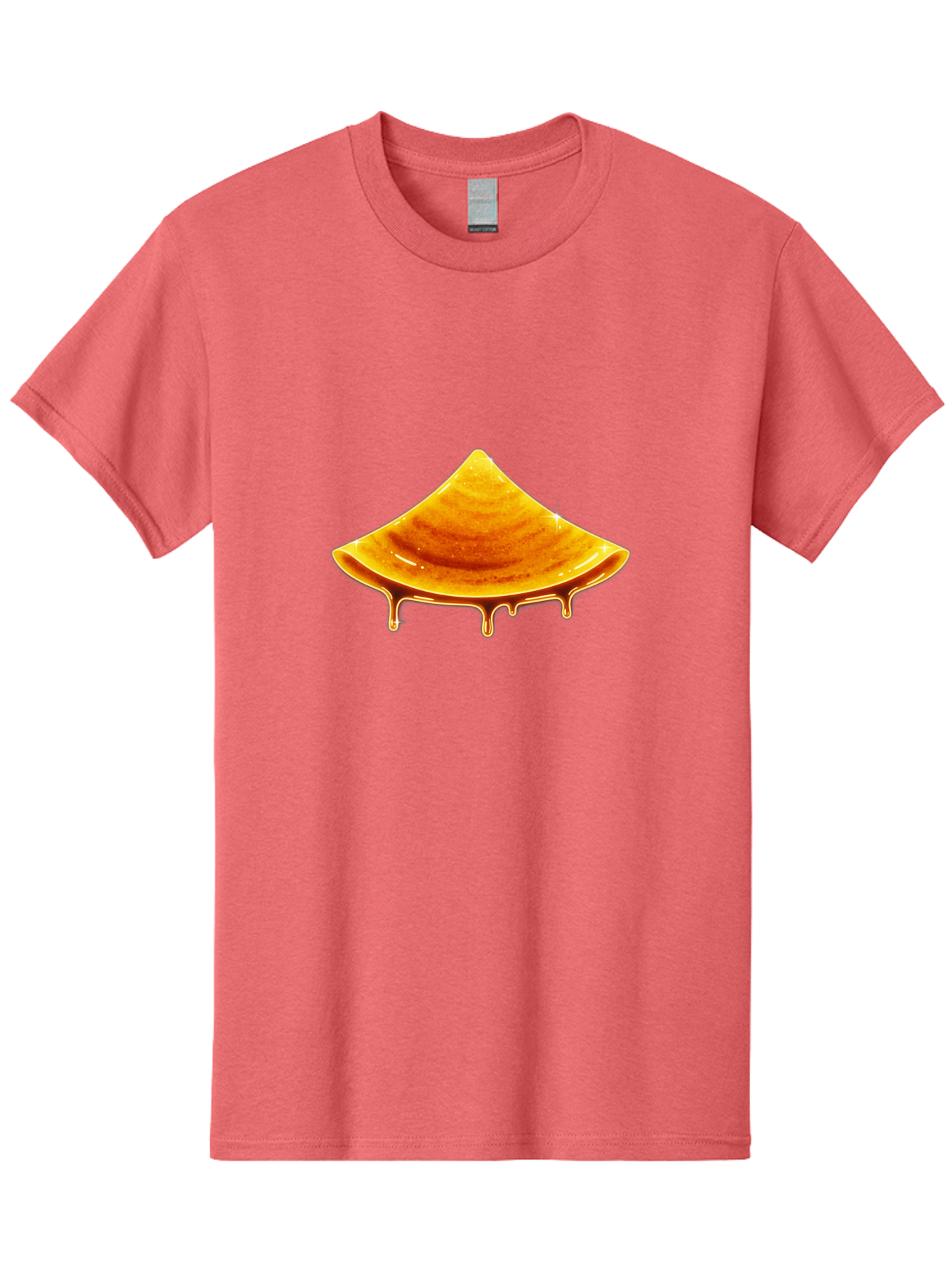 Dripping-Dosa Men'S Graphic Tee, 100% Cotton, Comfortable Casual Summer Wear, Machine Washable, Honeycomb Dripping With Honey, Sweet Treats, Golden Nectar, Honey In Honeycomb, Sticky Honey, Honeycomb Texture, Honeycomb Pattern Baa564