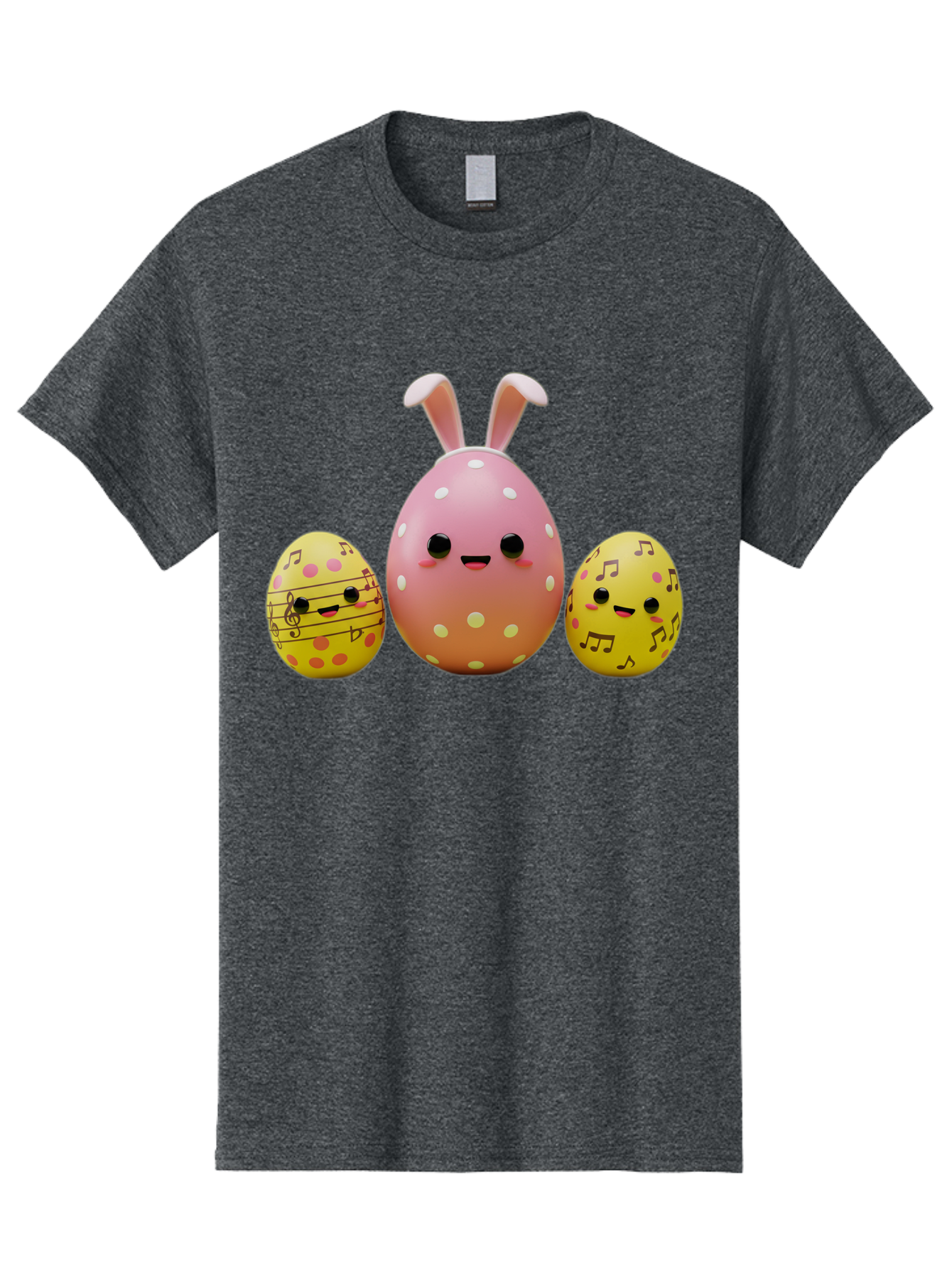 Easter-Eggs-7 Men'S Graphic Tee, 100% Cotton, Comfortable Casual Summer Wear, Machine Washable, Easter Eggs, Cartoon Characters, Funny Faces, Musical Notes, Pastel Colors, Easter Theme, Holiday Decorations, Cute Eggs, Bunny Ears, Smiley Faces, Baa612