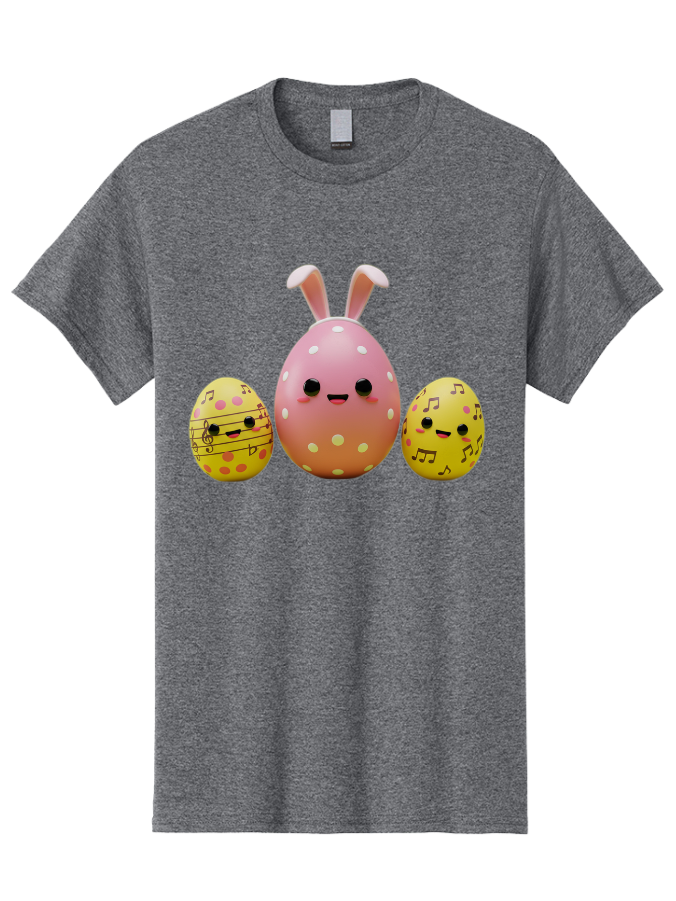 Easter-Eggs-7 Men'S Graphic Tee, 100% Cotton, Comfortable Casual Summer Wear, Machine Washable, Easter Eggs, Cartoon Characters, Funny Faces, Musical Notes, Pastel Colors, Easter Theme, Holiday Decorations, Cute Eggs, Bunny Ears, Smiley Faces, Baa612