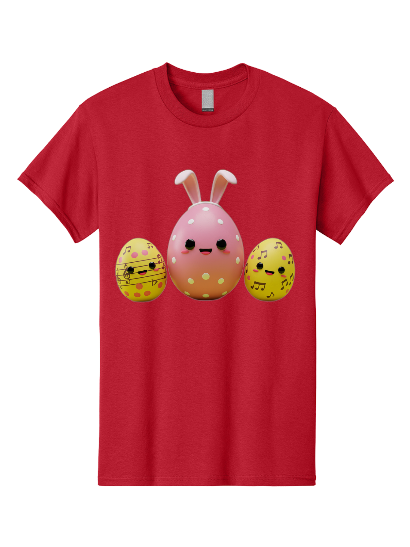 Easter-Eggs-7 Men'S Graphic Tee, 100% Cotton, Comfortable Casual Summer Wear, Machine Washable, Easter Eggs, Cartoon Characters, Funny Faces, Musical Notes, Pastel Colors, Easter Theme, Holiday Decorations, Cute Eggs, Bunny Ears, Smiley Faces, Baa612