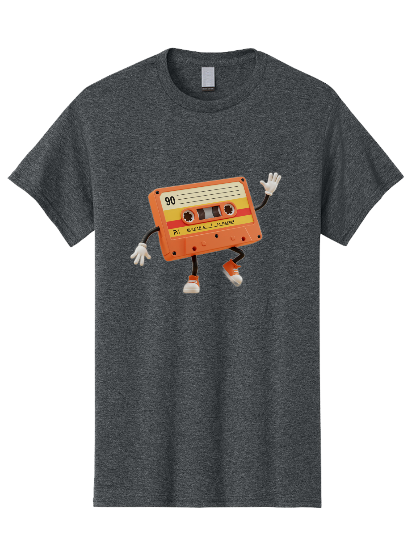 Electric-Eytopia-90 Men'S Graphic Tee, 100% Cotton, Comfortable Casual Summer Wear, Machine Washable, Retro Cassette Tape, Vintage Music, Nostalgic Charm, 90S Music, Cassette Culture, Music Nostalgia, Retro Vibe, Electric Ex-Patio Baa642