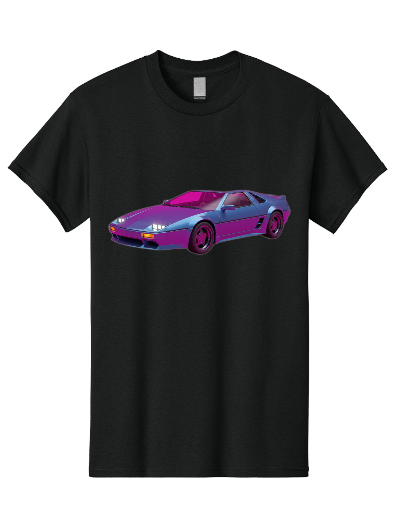 Ferrari-288-Gto Men'S Graphic Tee, 100% Cotton, Comfortable Casual Summer Wear, Machine Washable, Ferrari 288 Gto, Sports Car, Sleek Design, Vibrant Colors, Purple And Pink Gradient, Luxury Vehicle, High-Performance Car, Classic Ferrari Model, Baa670