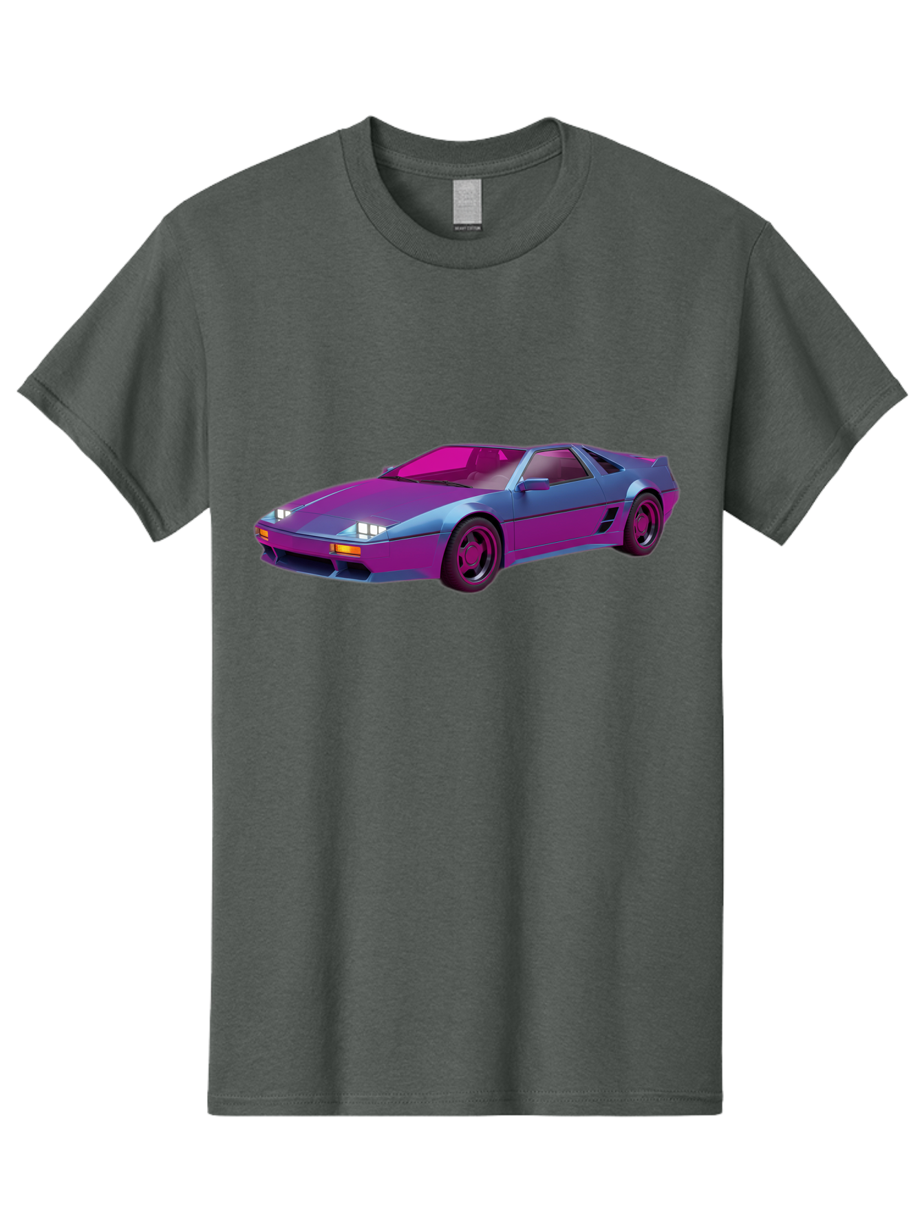 Ferrari-288-Gto Men'S Graphic Tee, 100% Cotton, Comfortable Casual Summer Wear, Machine Washable, Ferrari 288 Gto, Sports Car, Sleek Design, Vibrant Colors, Purple And Pink Gradient, Luxury Vehicle, High-Performance Car, Classic Ferrari Model, Baa670