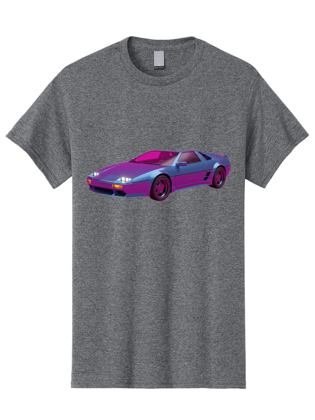 Ferrari-288-Gto Men'S Graphic Tee, 100% Cotton, Comfortable Casual Summer Wear, Machine Washable, Ferrari 288 Gto, Sports Car, Sleek Design, Vibrant Colors, Purple And Pink Gradient, Luxury Vehicle, High-Performance Car, Classic Ferrari Model, Baa670