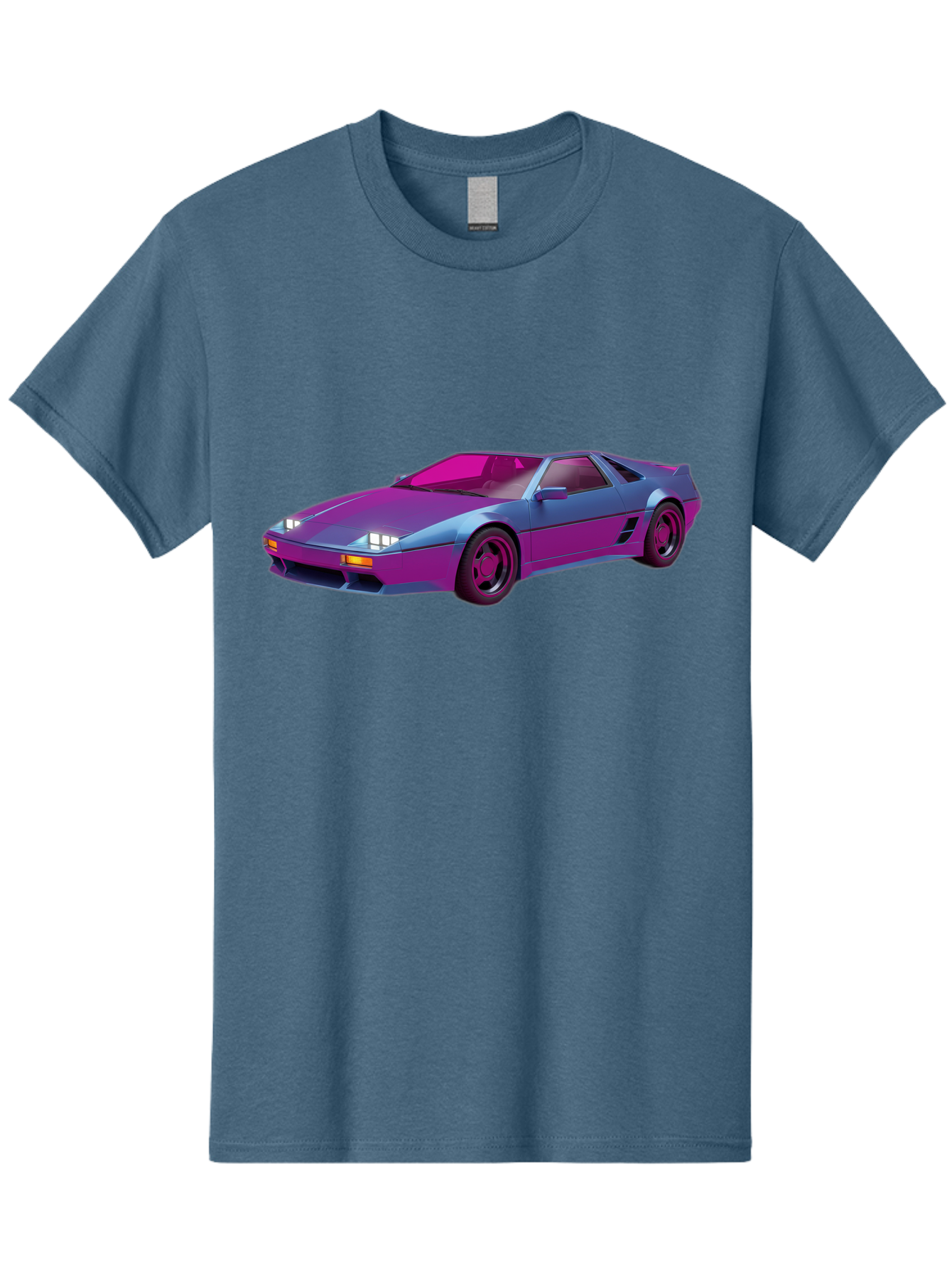 Ferrari-288-Gto Men'S Graphic Tee, 100% Cotton, Comfortable Casual Summer Wear, Machine Washable, Ferrari 288 Gto, Sports Car, Sleek Design, Vibrant Colors, Purple And Pink Gradient, Luxury Vehicle, High-Performance Car, Classic Ferrari Model, Baa670
