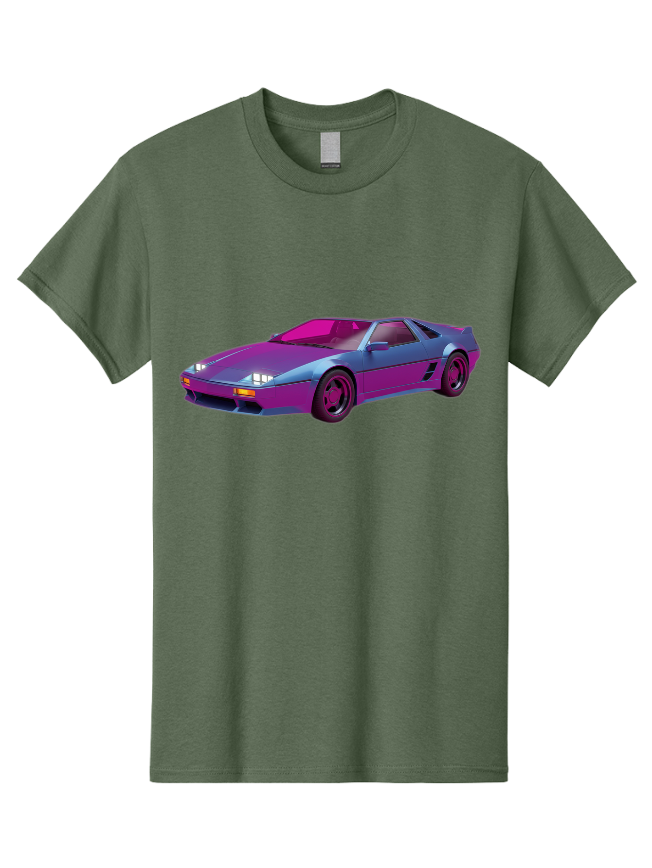Ferrari-288-Gto Men'S Graphic Tee, 100% Cotton, Comfortable Casual Summer Wear, Machine Washable, Ferrari 288 Gto, Sports Car, Sleek Design, Vibrant Colors, Purple And Pink Gradient, Luxury Vehicle, High-Performance Car, Classic Ferrari Model, Baa670
