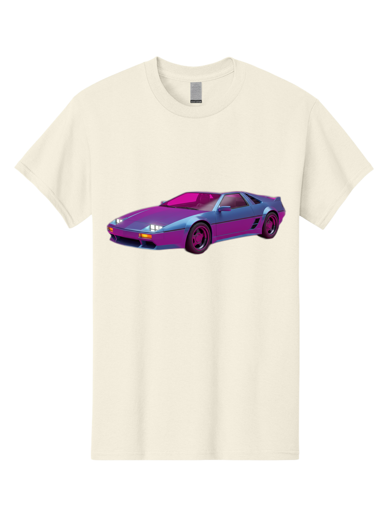 Ferrari-288-Gto Men'S Graphic Tee, 100% Cotton, Comfortable Casual Summer Wear, Machine Washable, Ferrari 288 Gto, Sports Car, Sleek Design, Vibrant Colors, Purple And Pink Gradient, Luxury Vehicle, High-Performance Car, Classic Ferrari Model, Baa670