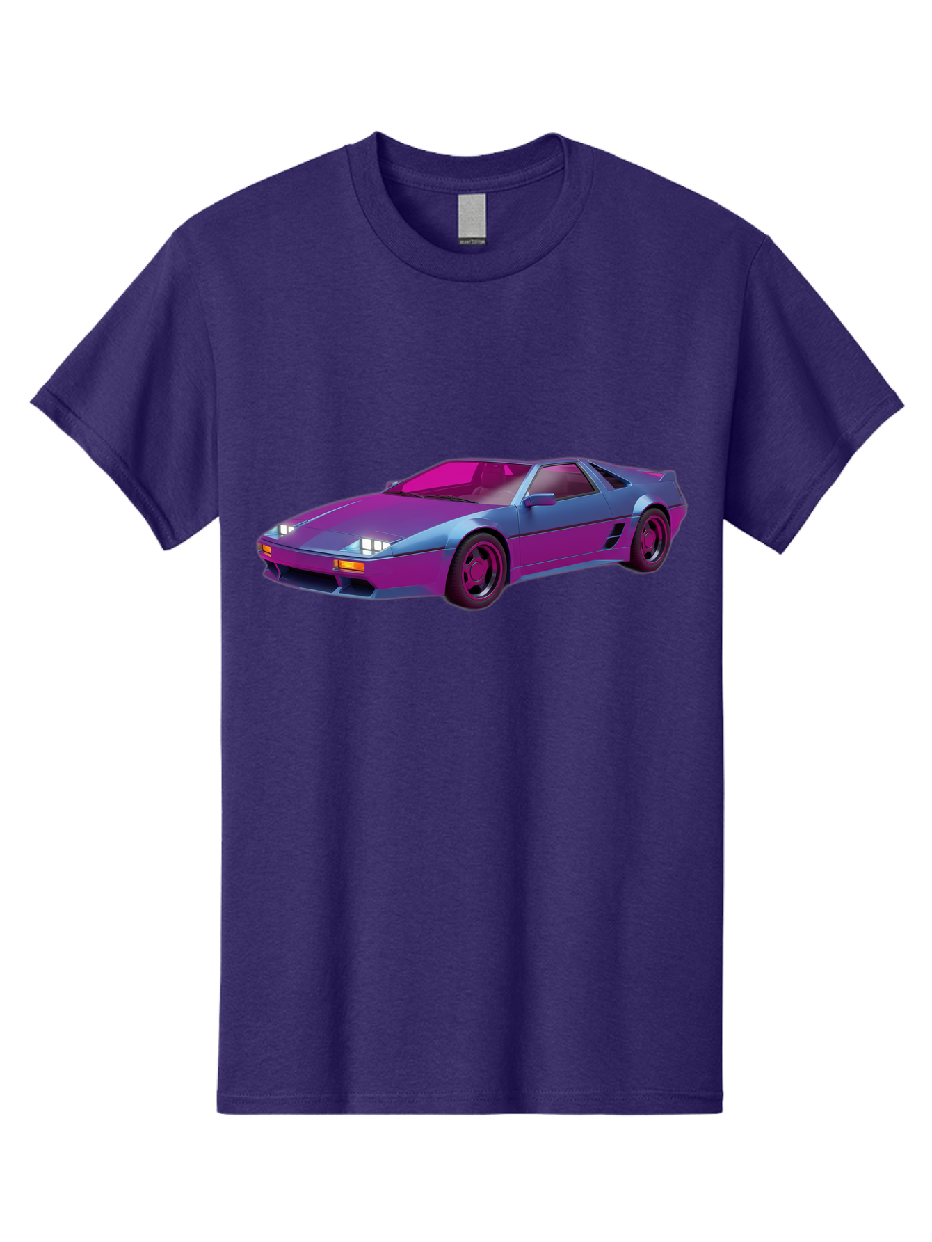Ferrari-288-Gto Men'S Graphic Tee, 100% Cotton, Comfortable Casual Summer Wear, Machine Washable, Ferrari 288 Gto, Sports Car, Sleek Design, Vibrant Colors, Purple And Pink Gradient, Luxury Vehicle, High-Performance Car, Classic Ferrari Model, Baa670