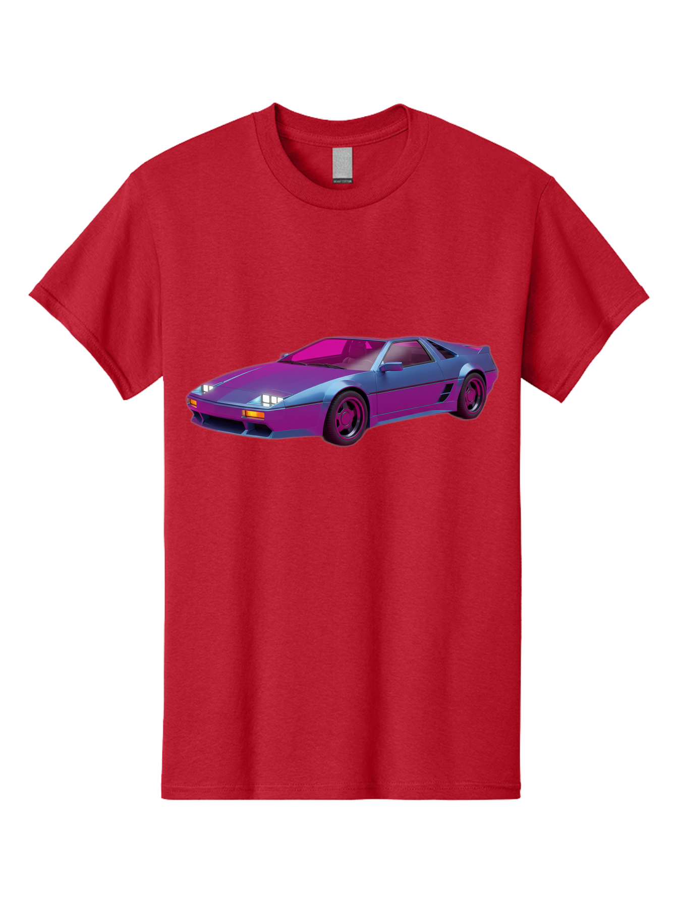 Ferrari-288-Gto Men'S Graphic Tee, 100% Cotton, Comfortable Casual Summer Wear, Machine Washable, Ferrari 288 Gto, Sports Car, Sleek Design, Vibrant Colors, Purple And Pink Gradient, Luxury Vehicle, High-Performance Car, Classic Ferrari Model, Baa670