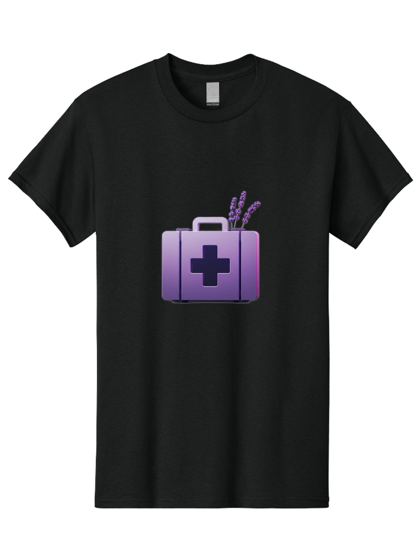 First-Aid-Kit-4 Men'S Graphic Tee, 100% Cotton, Comfortable Casual Summer Wear, Machine Washable, First Aid Kit, Medical Cross, Lavender Flowers, Natural Remedies, Health And Wellness, Alternative Medicine, Calming Effects, Herbal Therapy Baa678