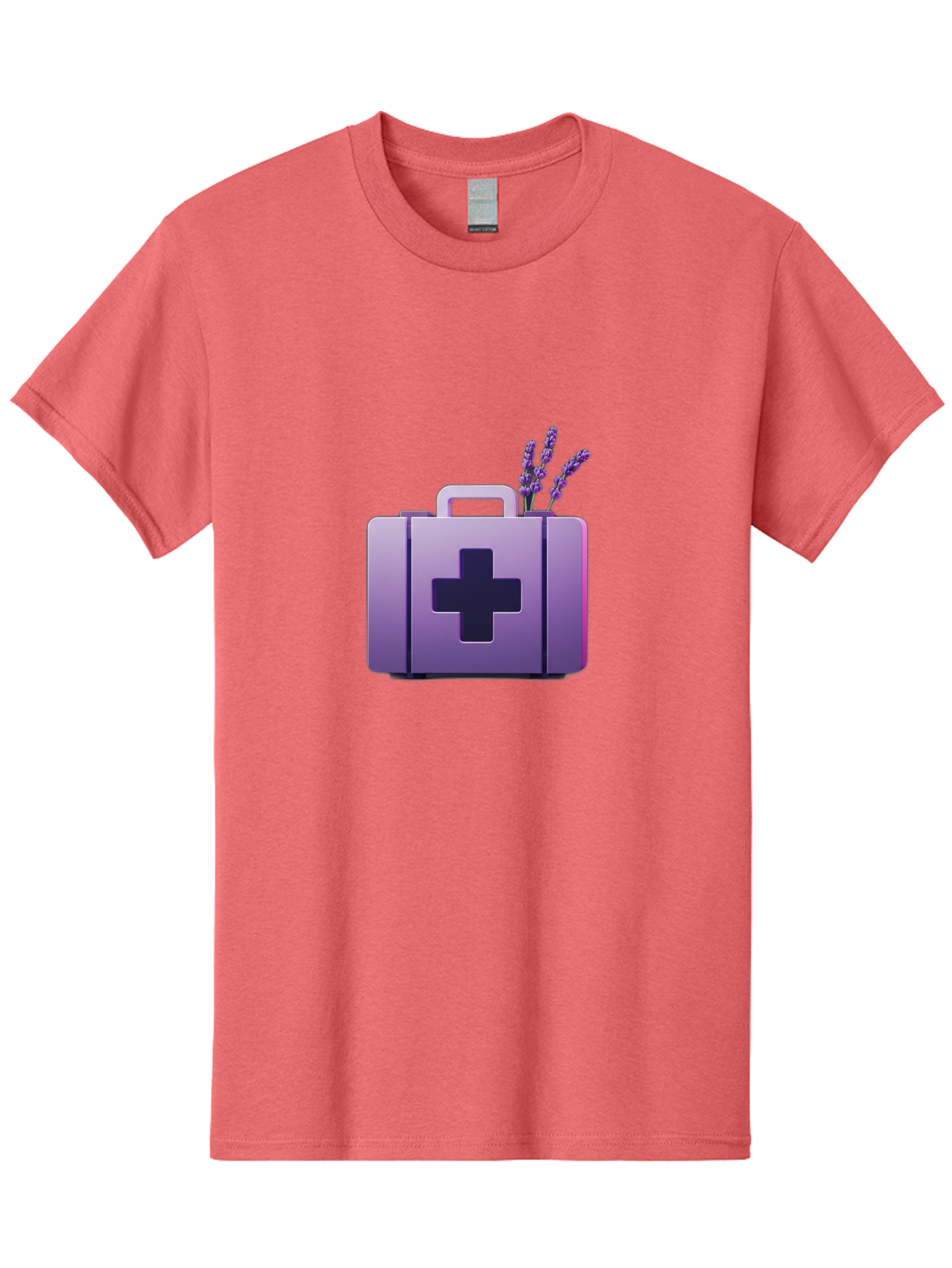 First-Aid-Kit-4 Men'S Graphic Tee, 100% Cotton, Comfortable Casual Summer Wear, Machine Washable, First Aid Kit, Medical Cross, Lavender Flowers, Natural Remedies, Health And Wellness, Alternative Medicine, Calming Effects, Herbal Therapy Baa678